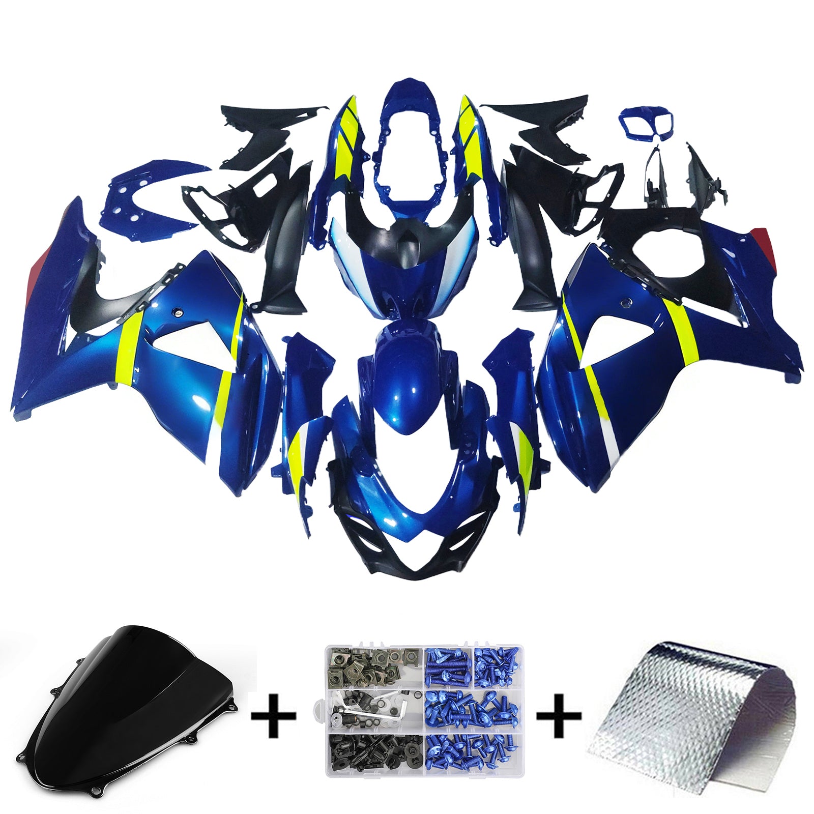 AMotopart Suzuki GSXR1000 2009-2016 K9 Fairing Kit Bodywork Plastic ABS
