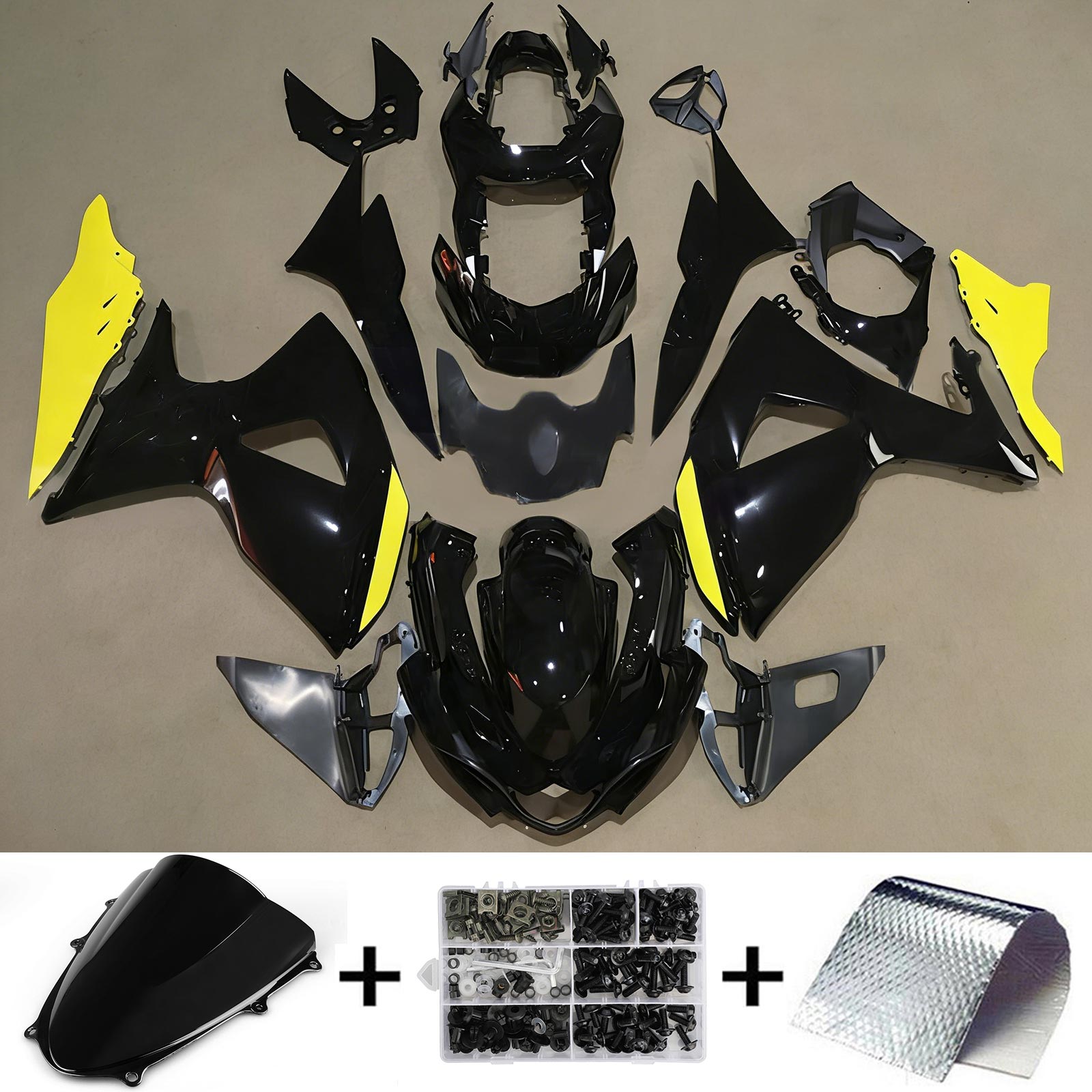 Amotopart Suzuki GSXR1000 2009-2016 K9 페어링 키트 차체 플라스틱 복근