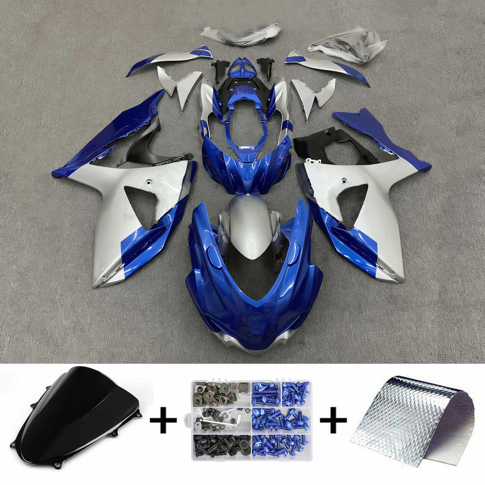Amotopart Suzuki GSXR1000 2009-2016 K9 Fairing Kit Bodywork Plastic ABS