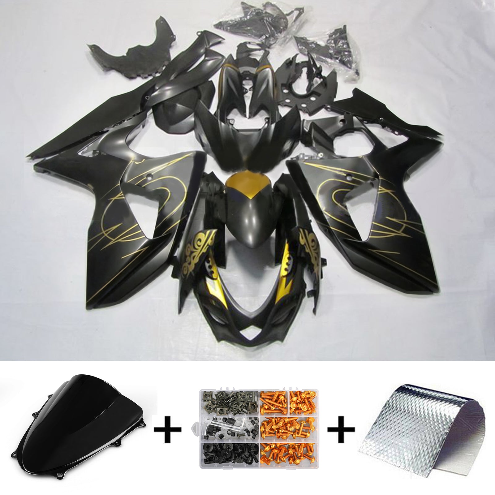 Amotopart Suzuki GSXR1000 2009-2016 K9 Fairing Kit Bodywork Plastic ABS