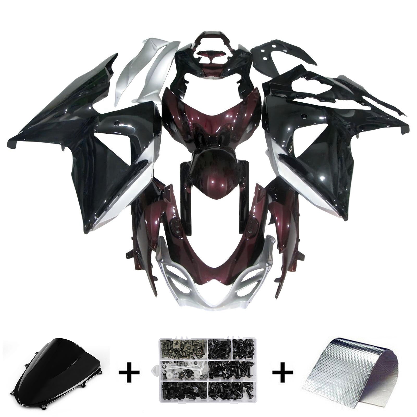 Amotopart Suzuki GSXR1000 2009-2016 K9 Fairing Kit Bodywork Plastic ABS