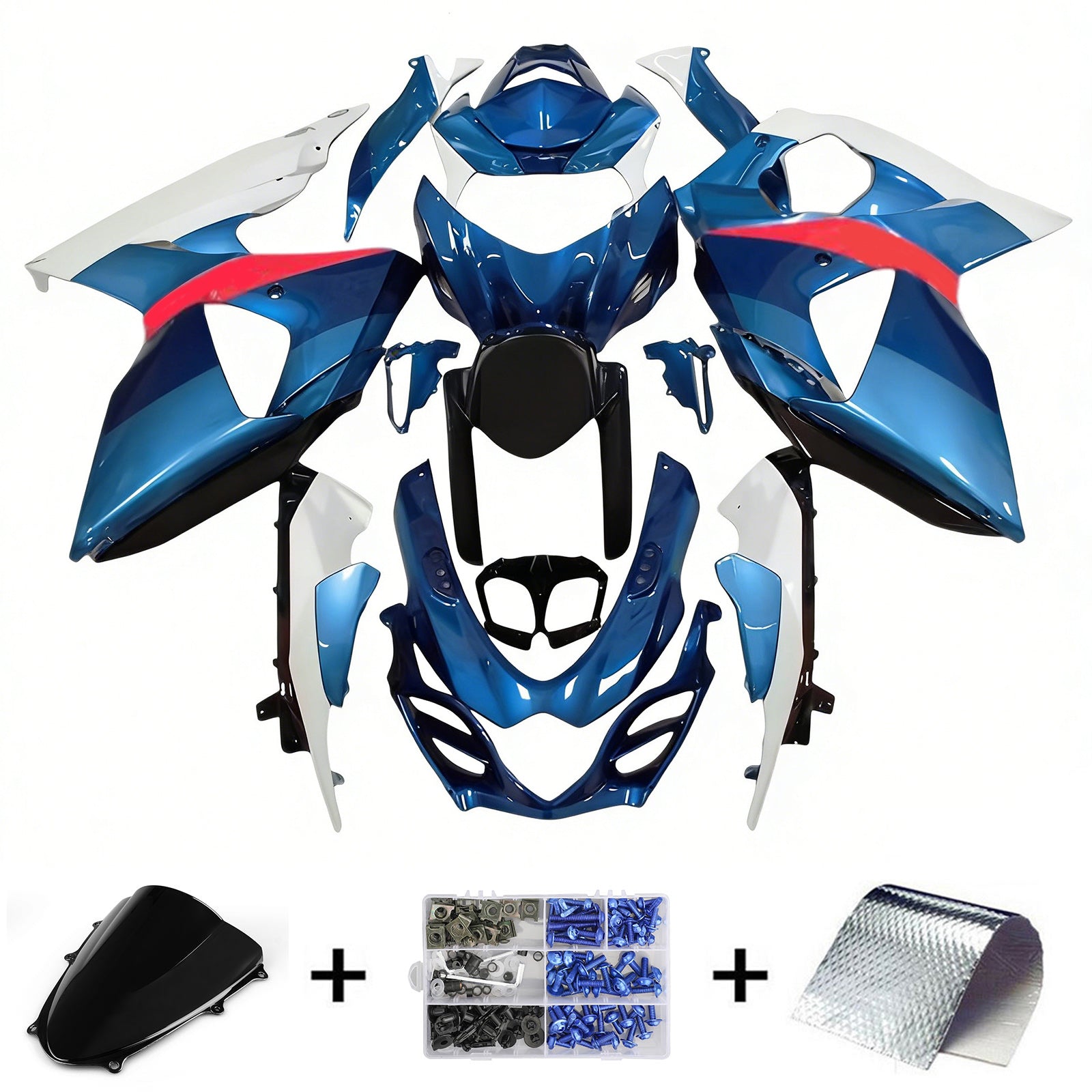Amotopart Suzuki GSXR1000 2009-2016 K9 Fairing Kit Bodywork Plastic ABS