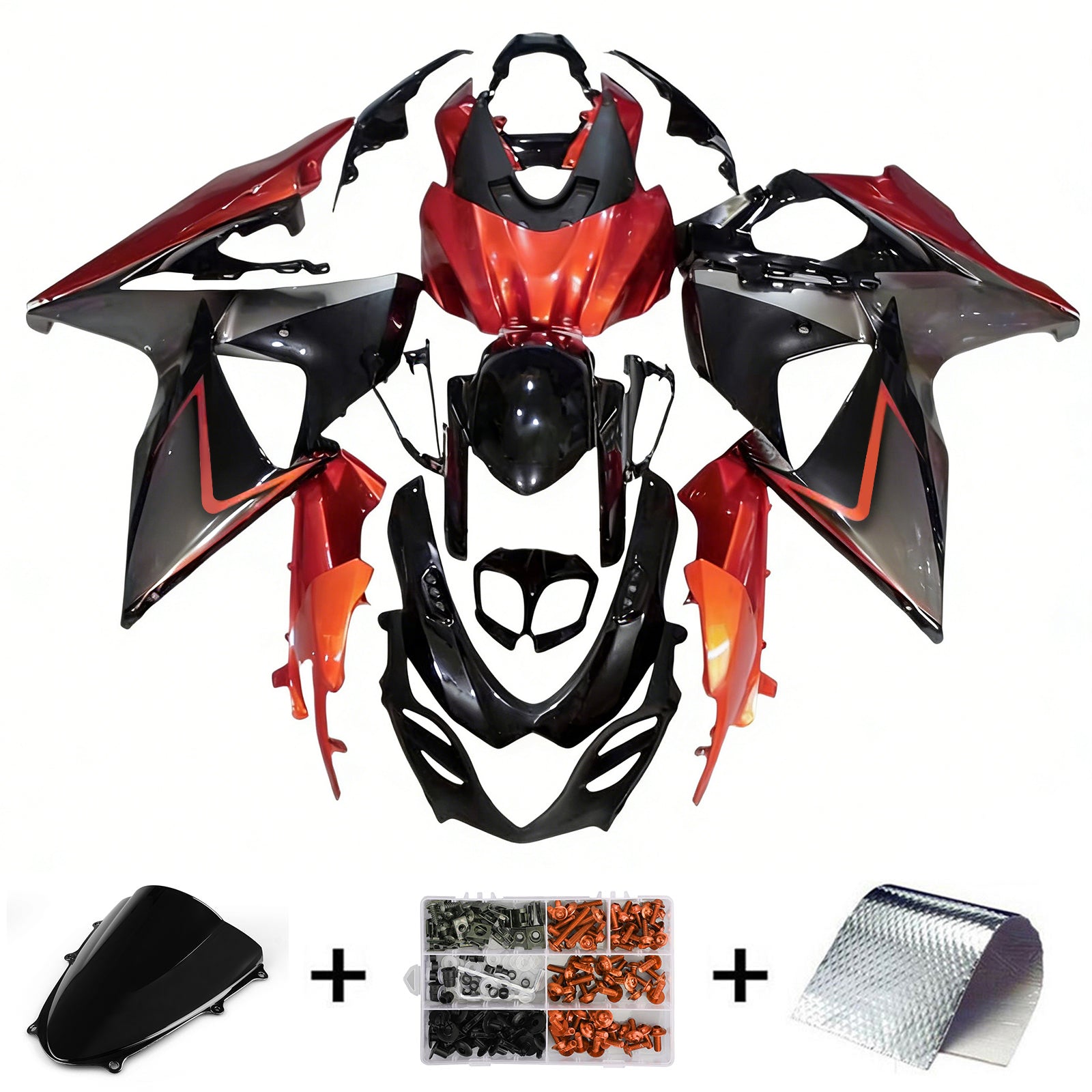 Amotopart Suzuki GSXR1000 2009-2016 K9 Fairing Kit Bodywork Plastic ABS