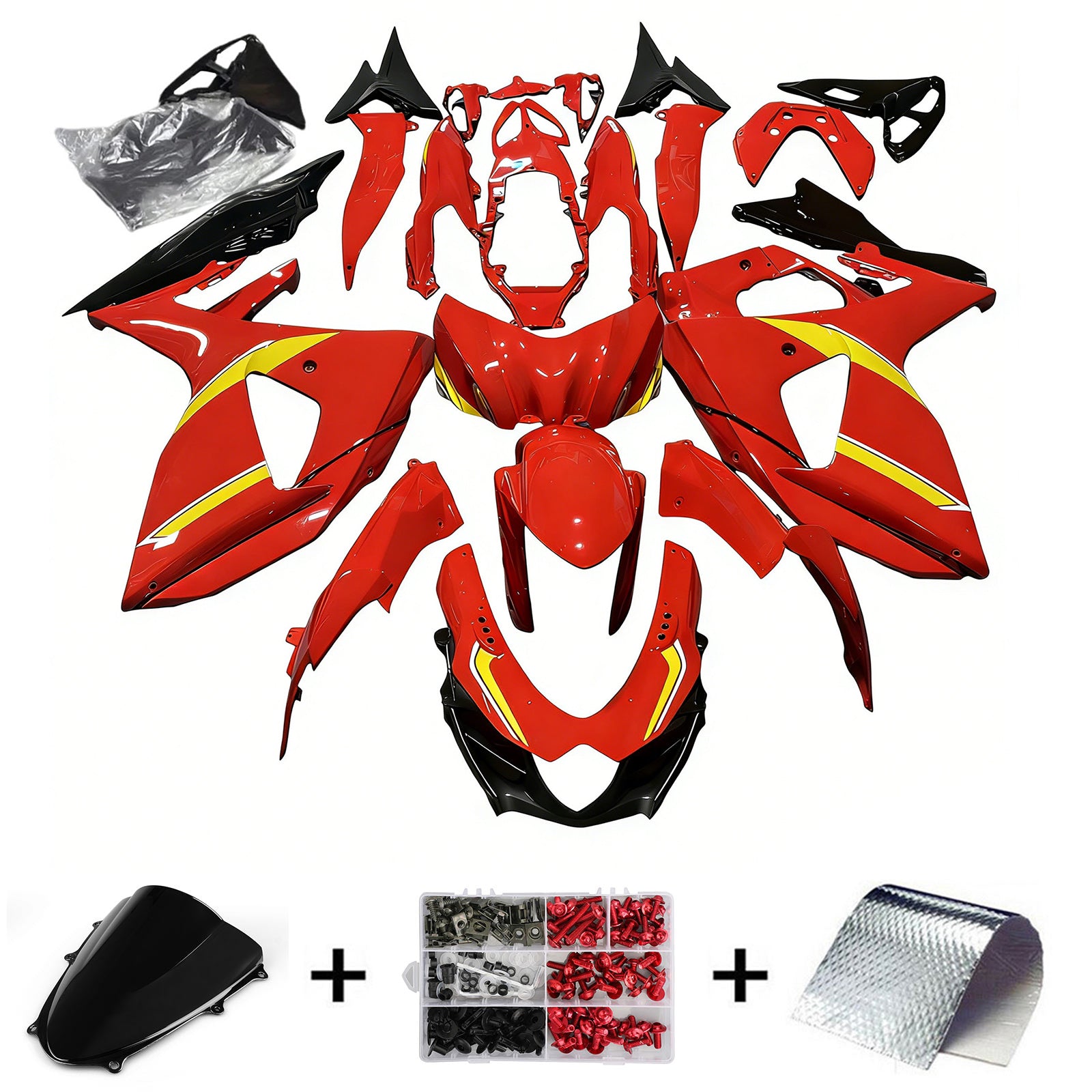 Amotopart Suzuki GSXR1000 2009-2016 K9 Fairing Kit Bodywork Plastic ABS