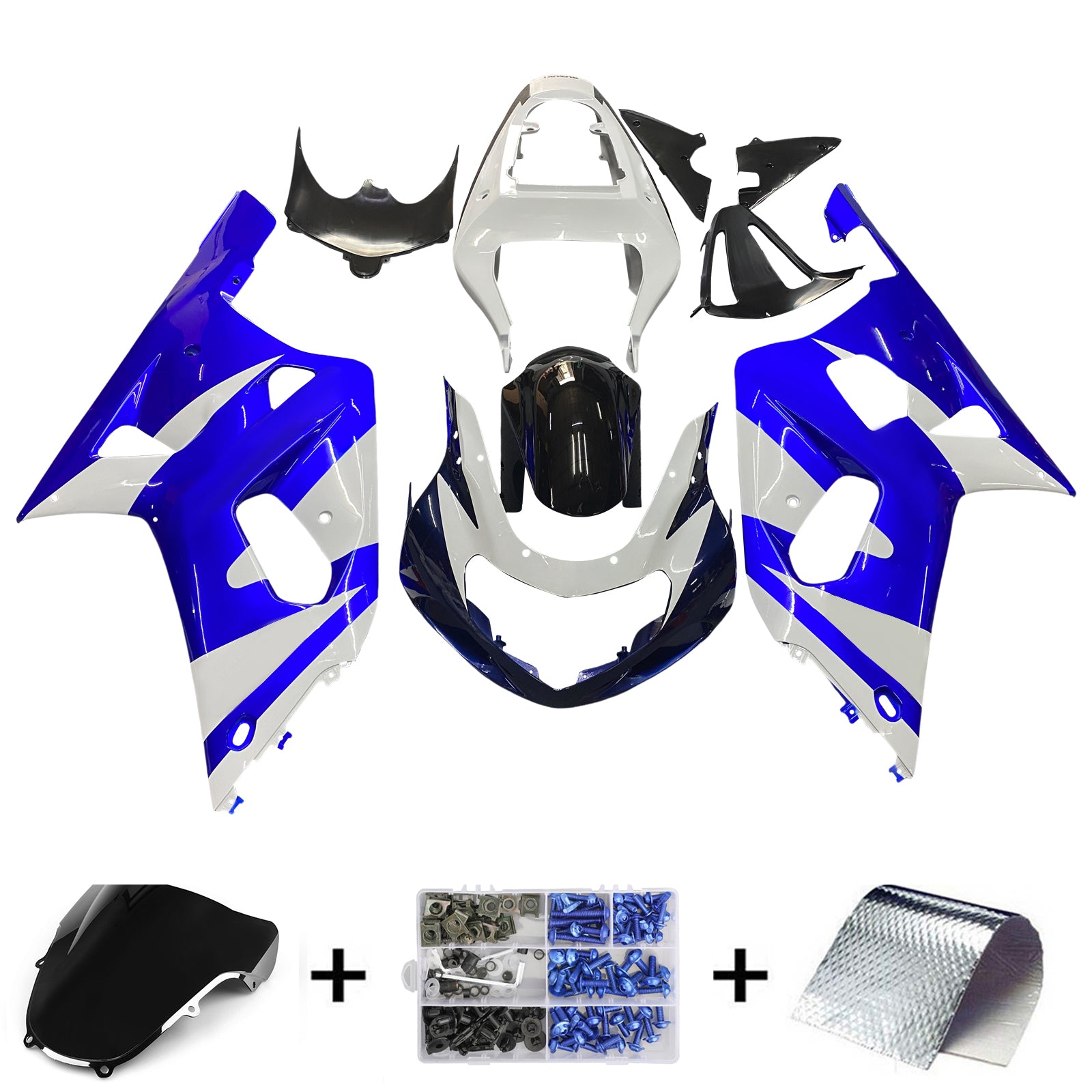 Fairings 2001-2003 Suzuki GSXR 600 Blue & White GSXR