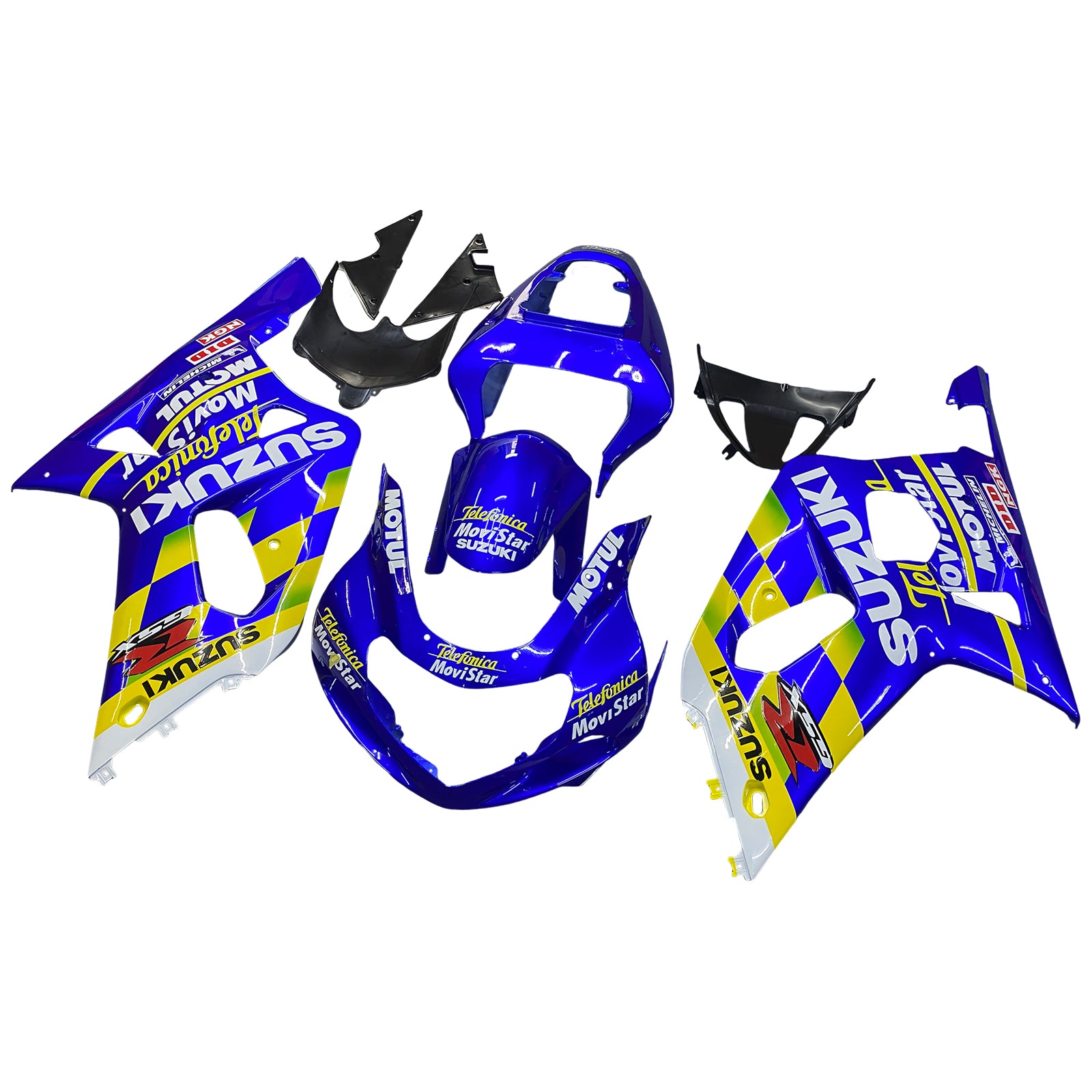 Fairings 2001-2003 Suzuki GSXR 600 Blue Movistar Suzuki