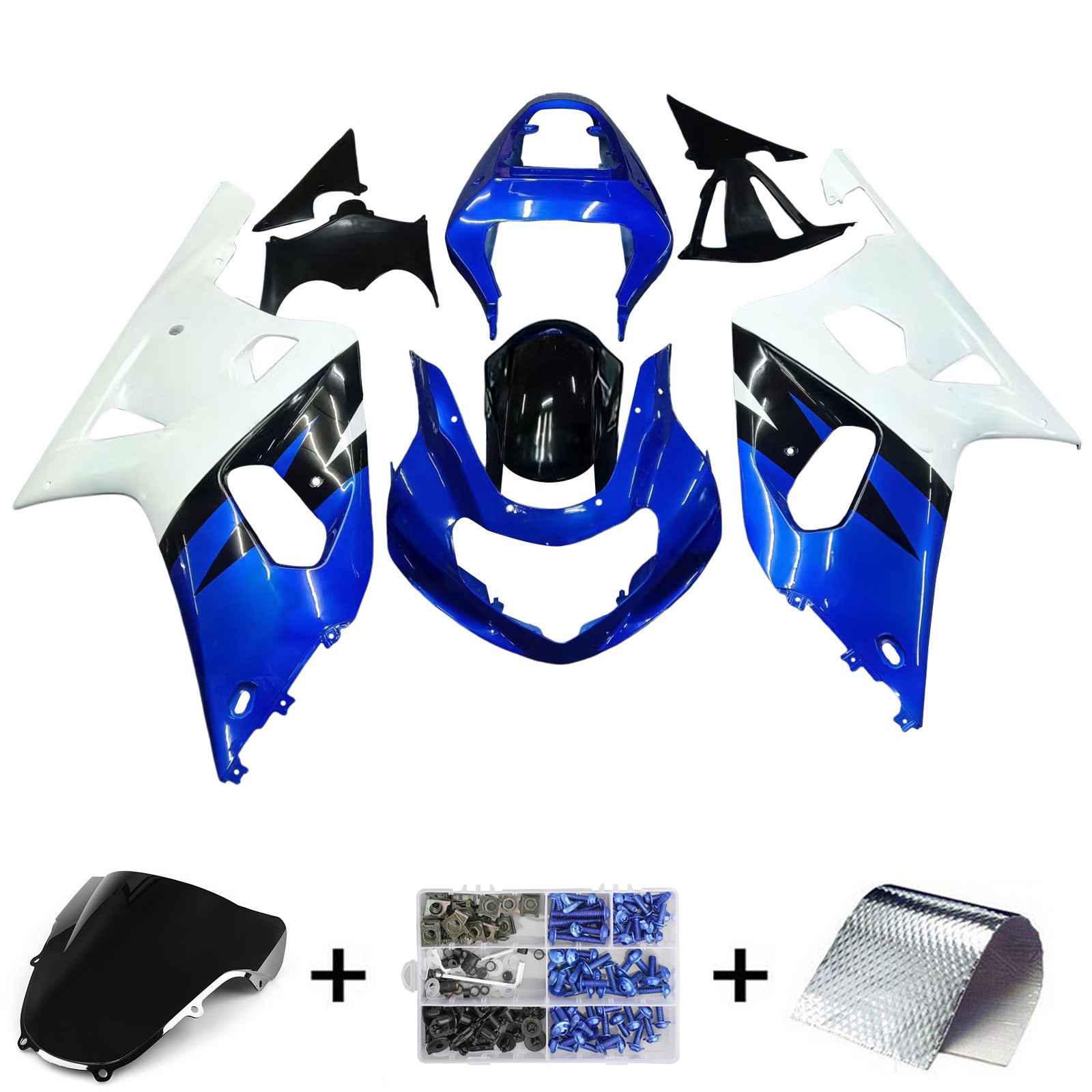Fairings 2001-2003 Suzuki GSXR 600 Blue Motul Suzuki