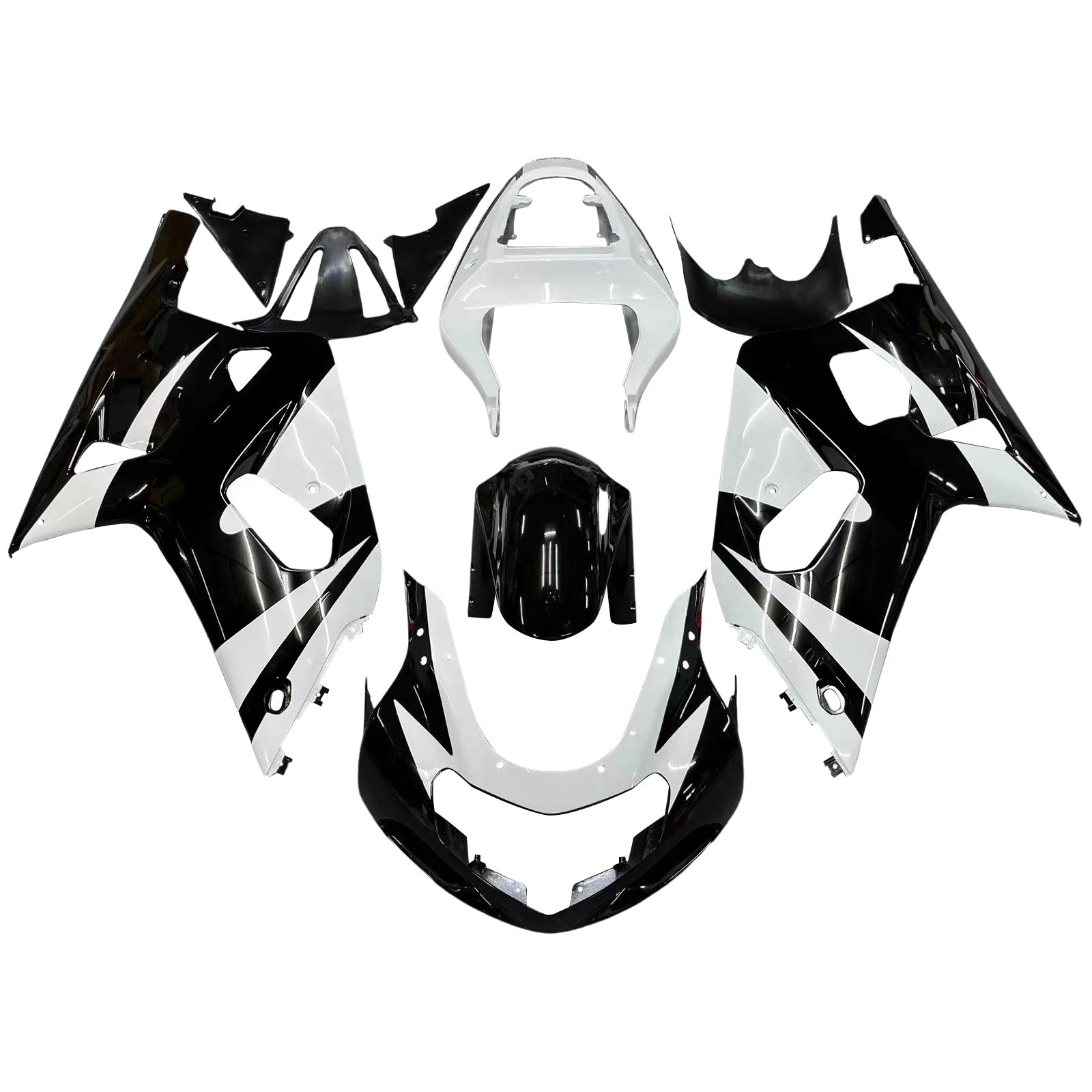 Fairings 2001-2003 Suzuki GSXR 600 Black & White GSXR