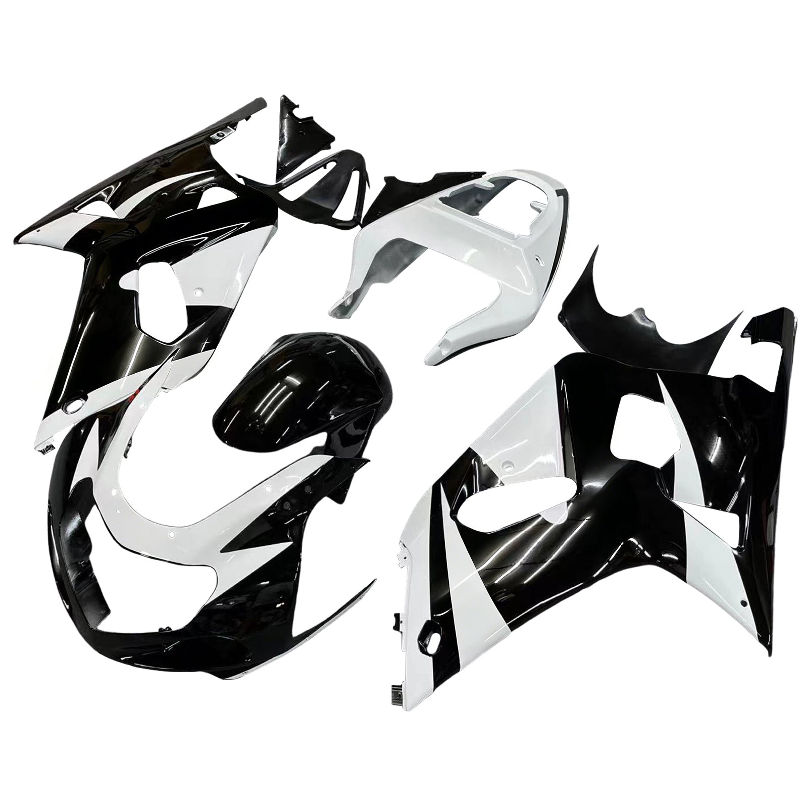 Fairings 2001-2003 Suzuki GSXR 600 Black & White GSXR