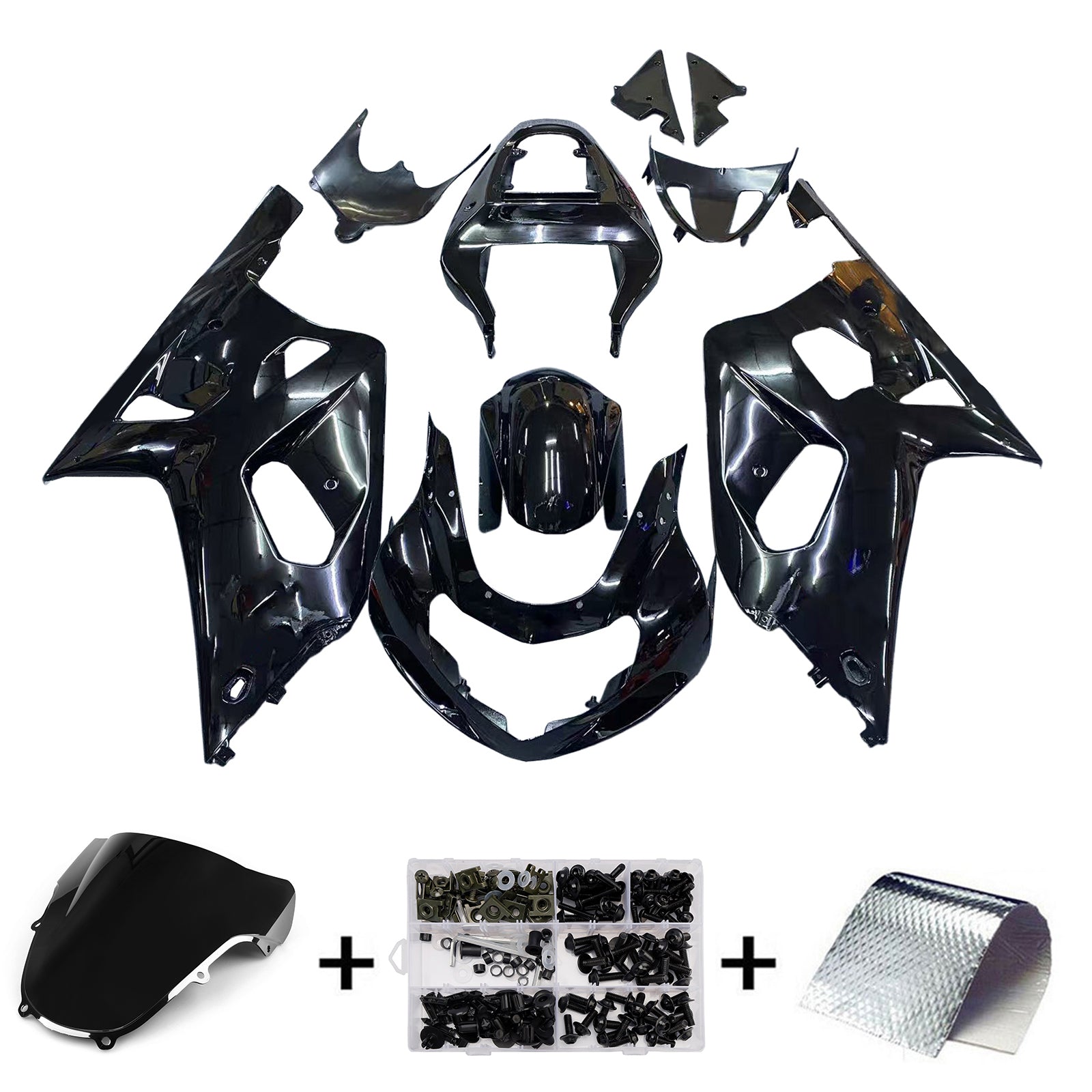 Fairings 2001-2003 Suzuki GSXR 600 Black GSXR