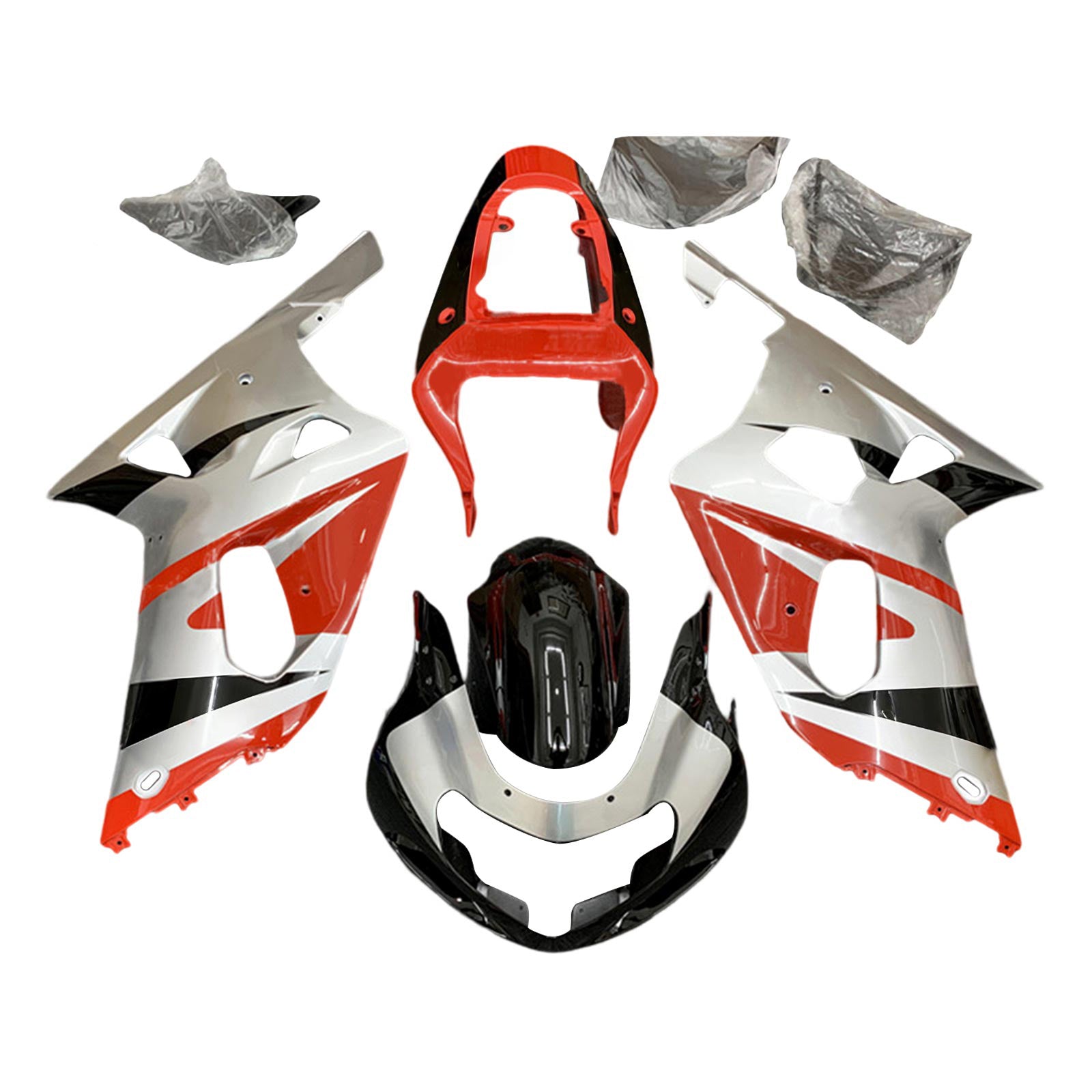 Suzuki GSXR600 GSXR750 2001-2003 K1 Fairing Kit Bodywork Plastic ABS