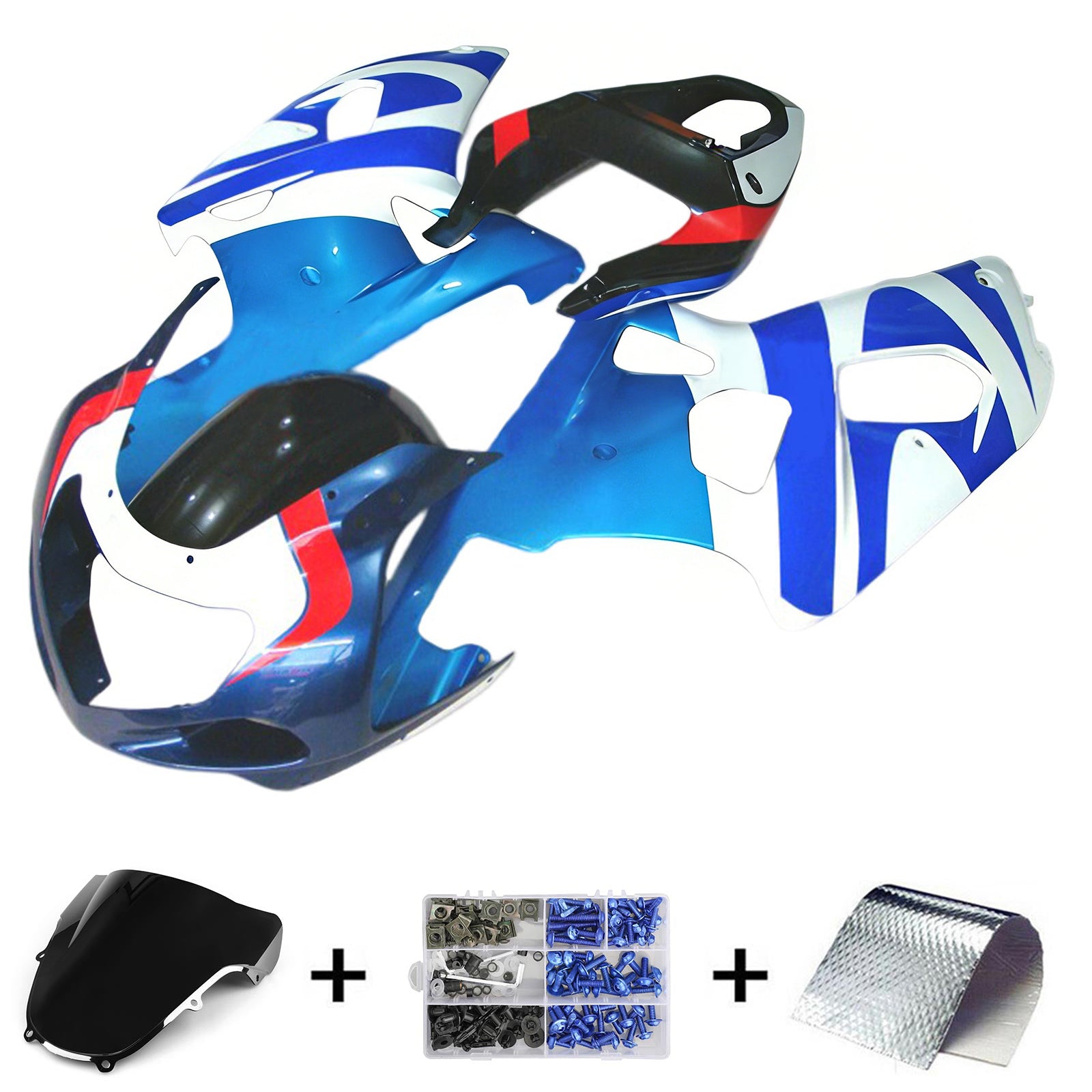 Suzuki GSXR600 GSXR750 2001-2003 K1 Fairing Kit Bodywork Plastic ABS