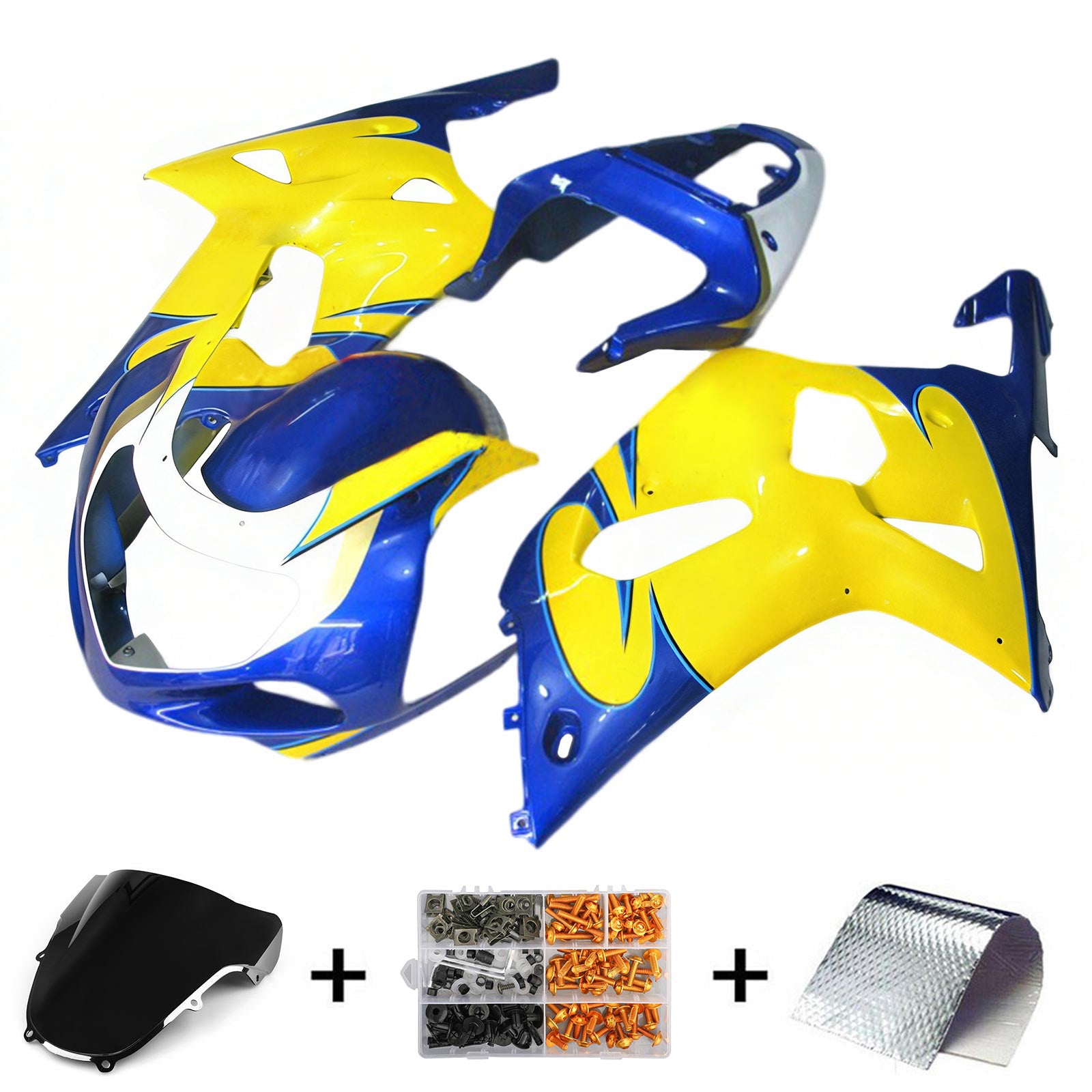 Suzuki GSXR600 GSXR750 2001-2003 K1 Fairing Kit Bodywork Plastic ABS