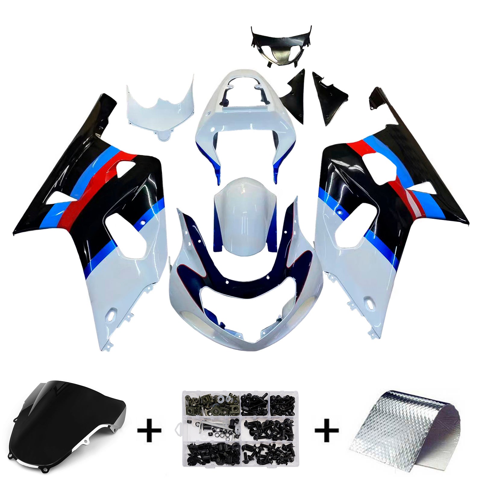 Injection Fairing Kit Bodywork Plastic ABS fit For Suzuki GSXR750 2001-2003