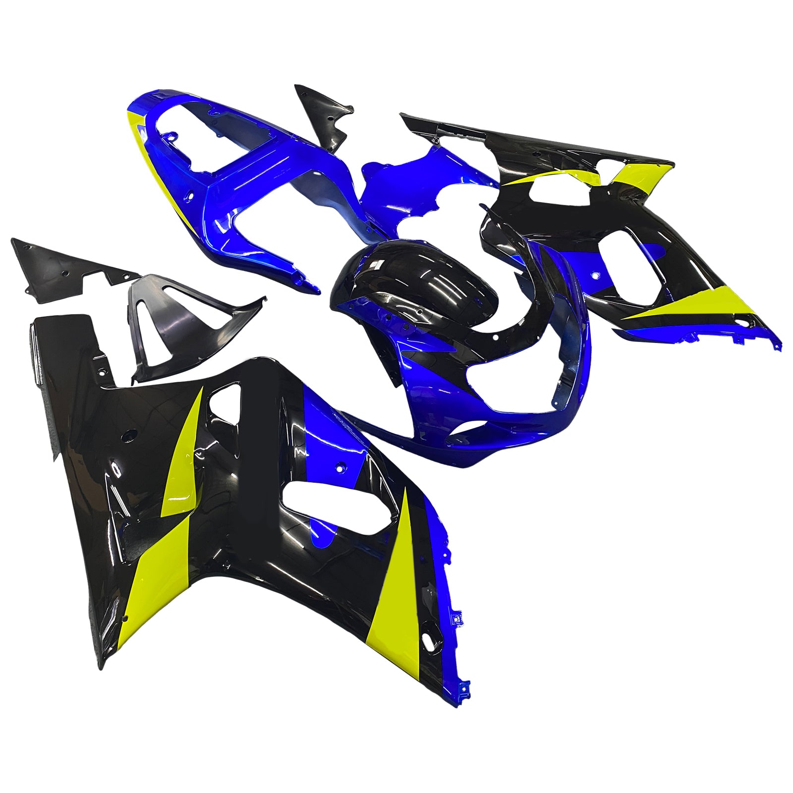 Carenados 2001-2003 Suzuki GSXR 750 azul y negro GSXR genérico