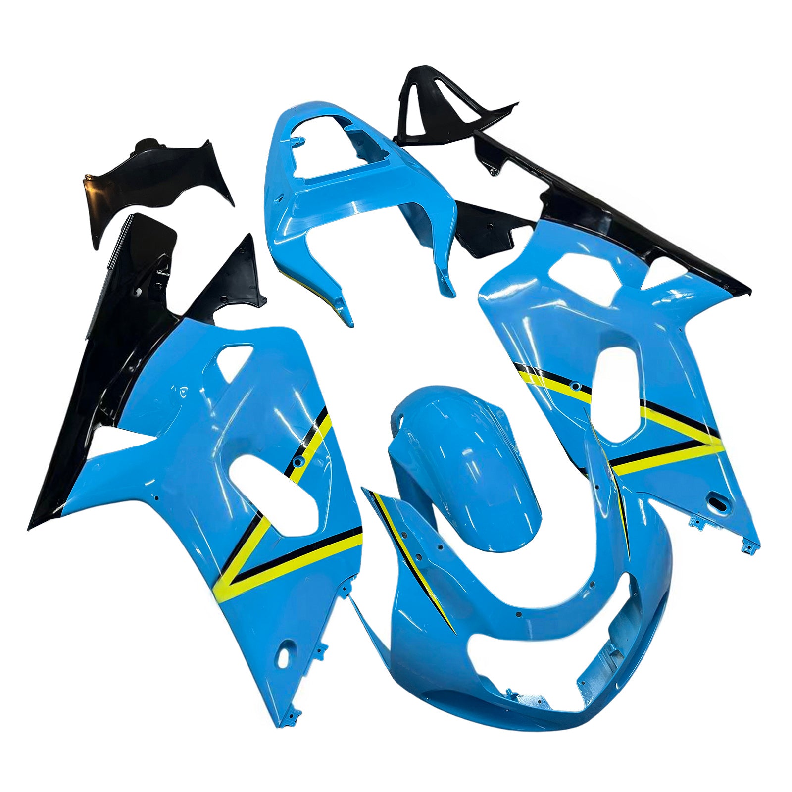 Fairings 2001-2003 Suzuki GSXR 750 Blue Black Rizla Generic
