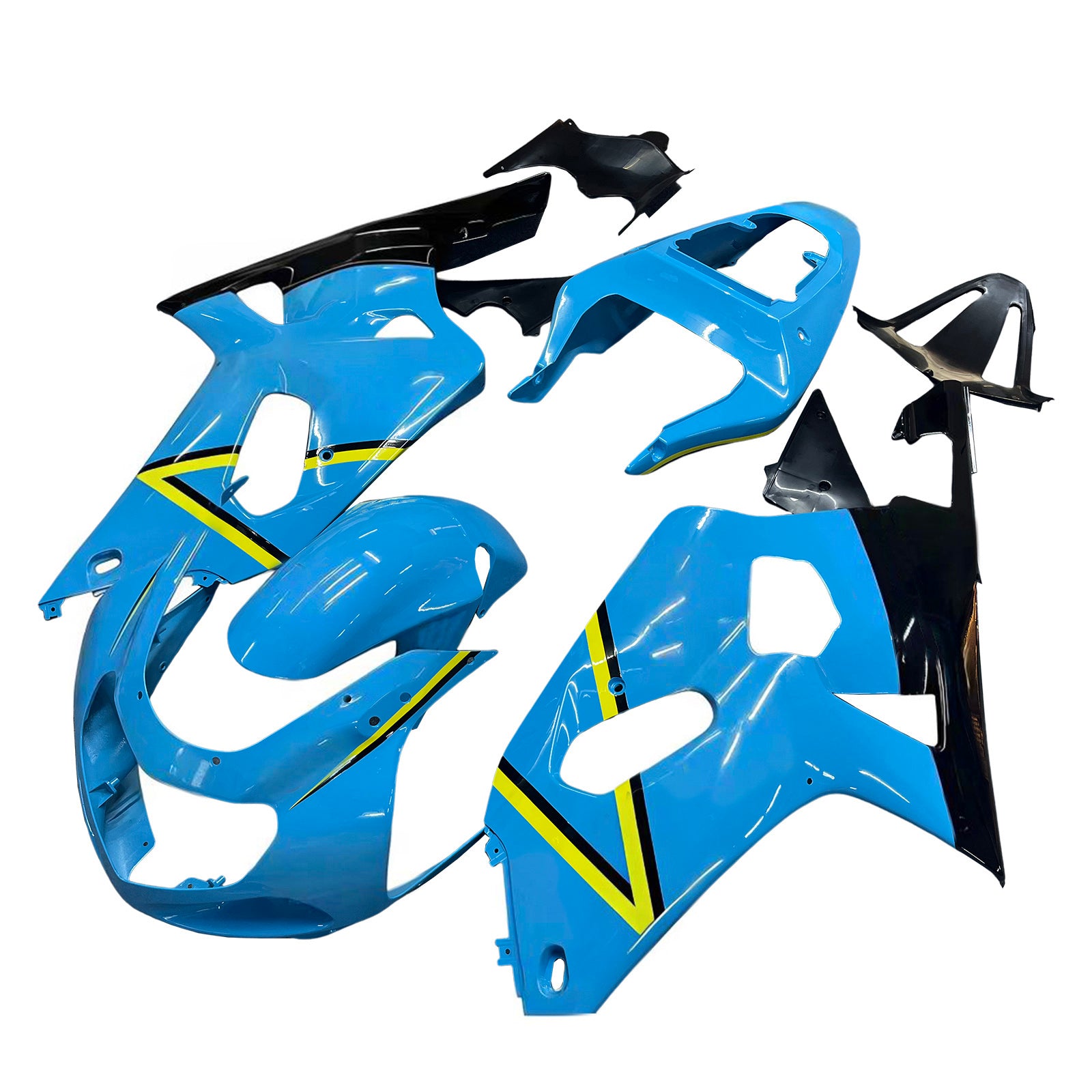 Fairings 2001-2003 Suzuki GSXR 750 Blue Black Rizla Generic