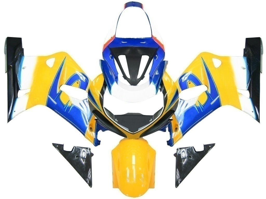 Carenados 2001-2003 Suzuki GSXR 750 Amarillo y Azul Corona GSXR Genérico