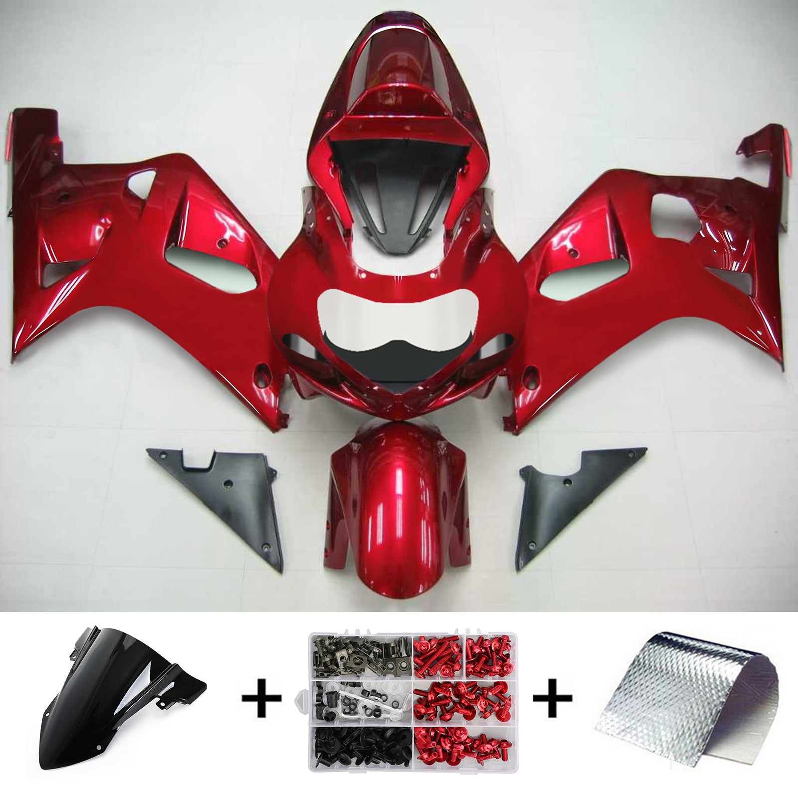 스즈키 GSXR750 2001-2003 페어링 키트 차체 플라스틱 ABS