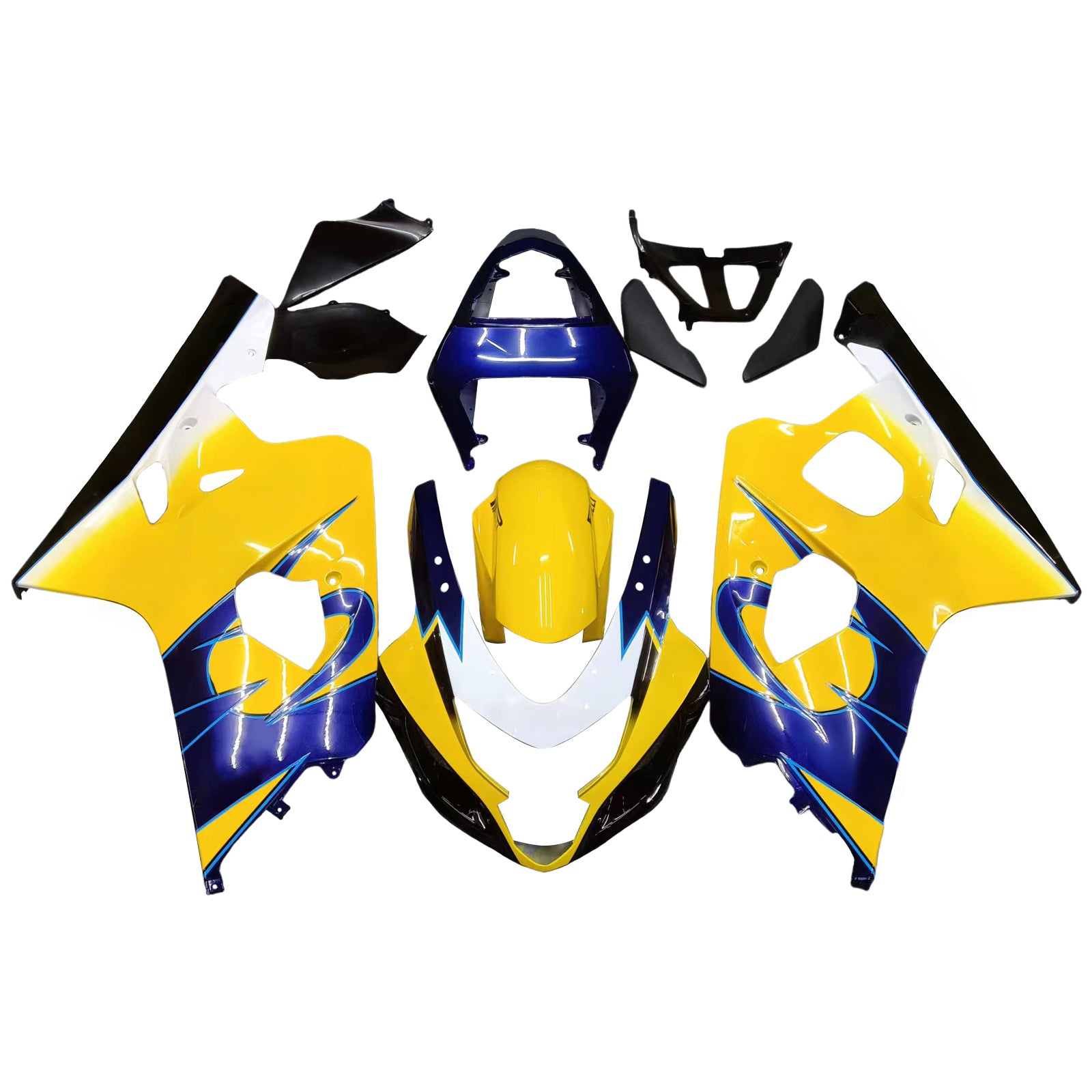 Fairings 2004-2005 Suzuki GSXR 600 750 Yellow Blue Corona GSXR