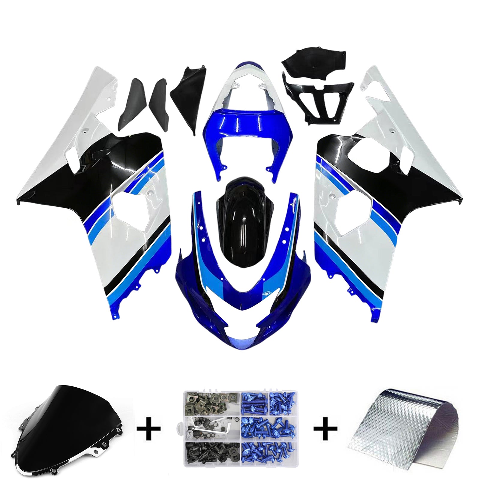Injection Fairing Kit Bodywork Plastic ABS fit For Suzuki GSXR 600/750 2004-2005