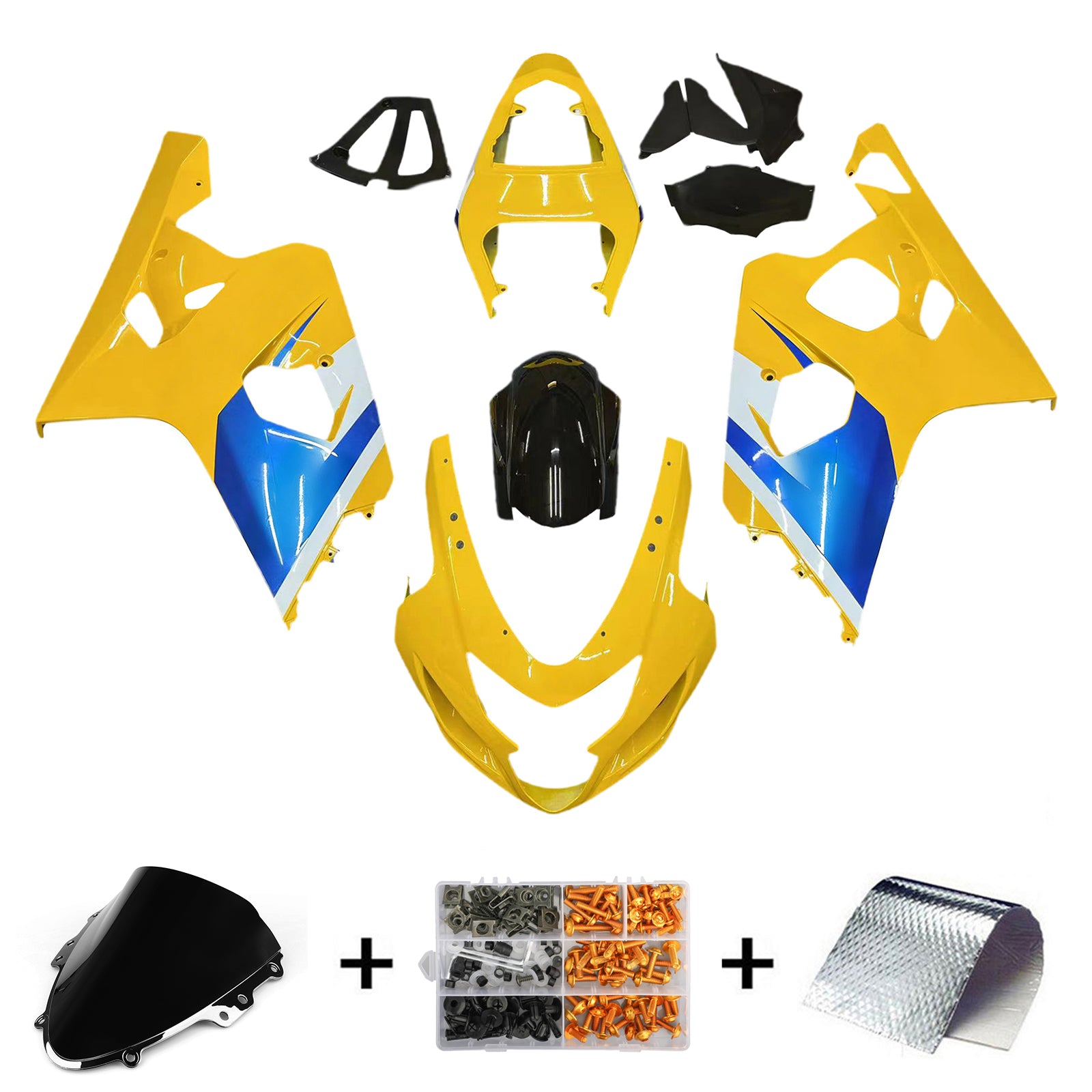 Injection Fairing Kit Bodywork Plastic ABS fit For Suzuki GSXR 600/750 2004-2005