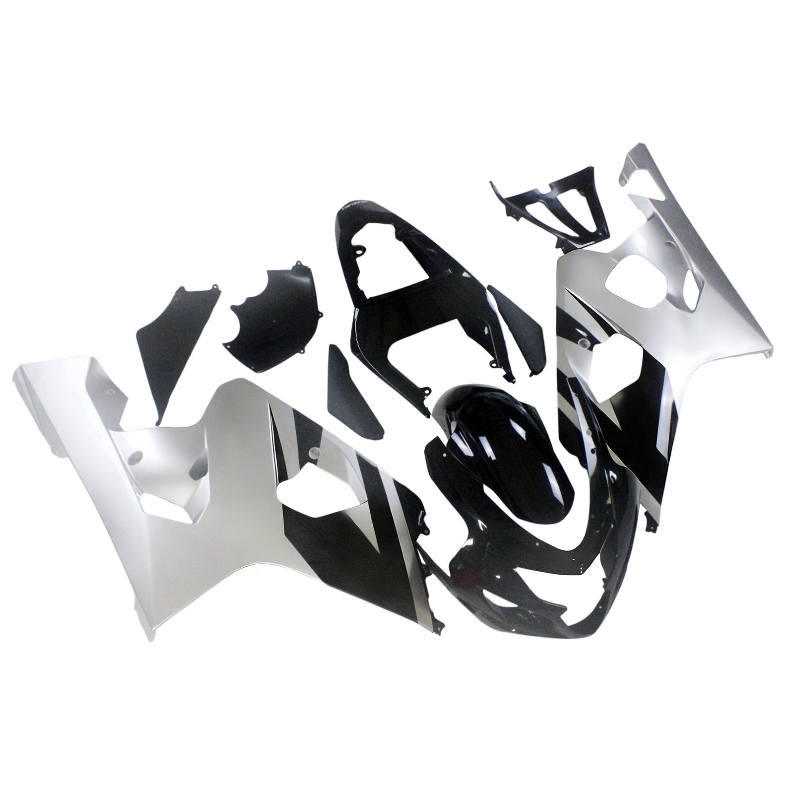 Fairings 2004-2005 Suzuki GSXR 600 750 Black Silver GSXR Generic