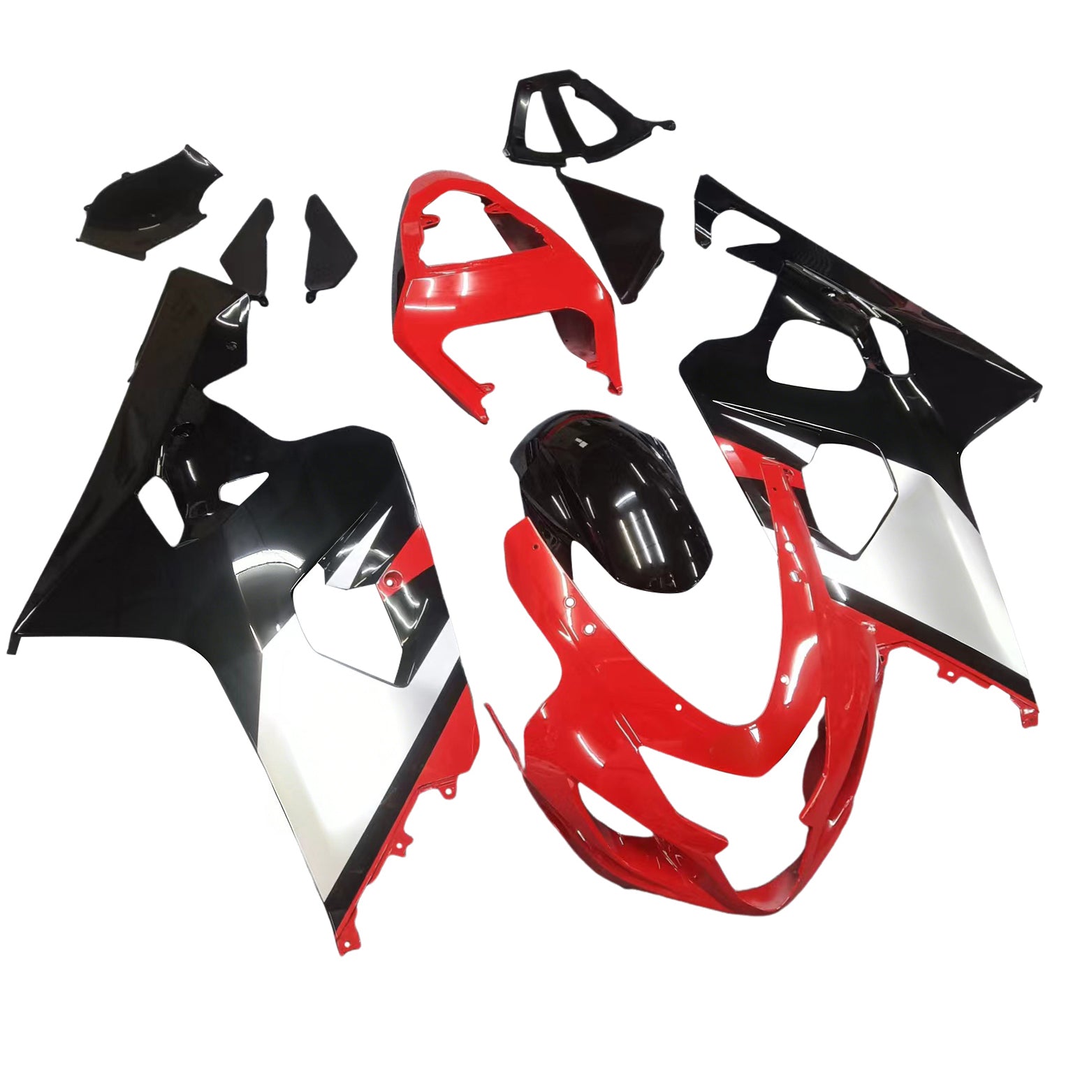 Fairings 2004-2005 Suzuki GSXR 600 750 Red & Black GSXR Generic