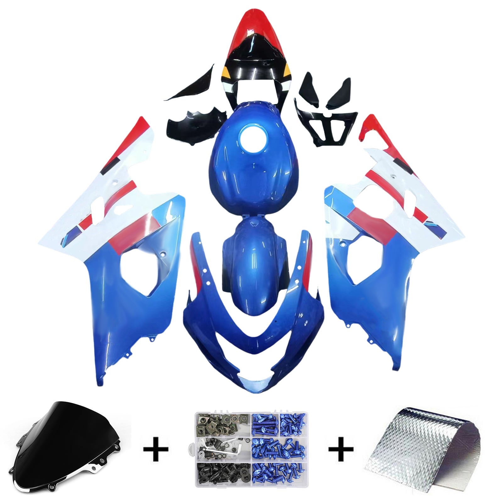 Injection Fairing Kit Bodywork Plastic ABS For Suzuki GSXR 600/750 2004-2005 K4