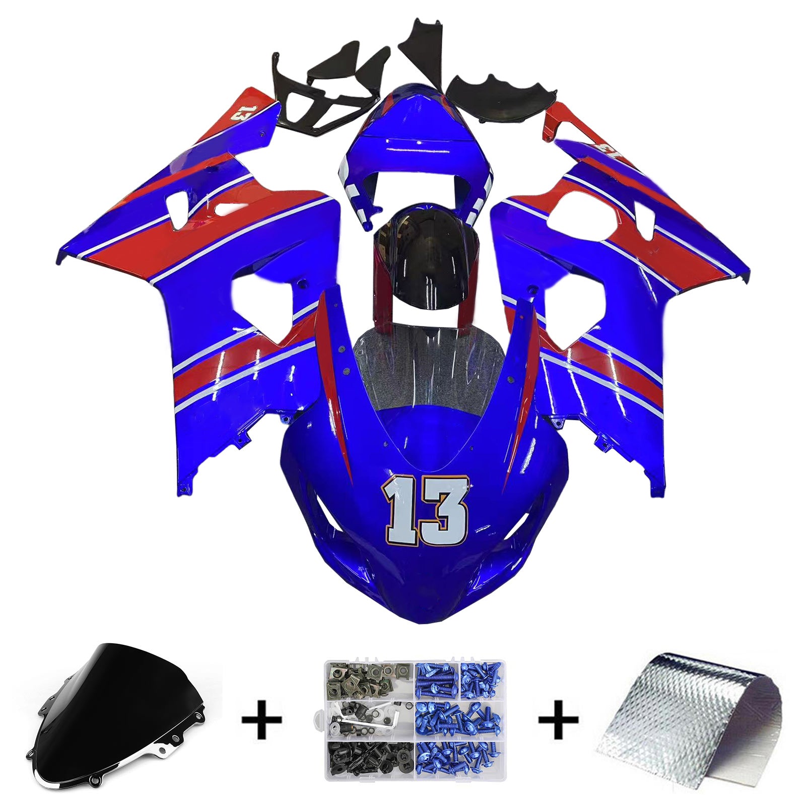 Suzuki GSXR 600/750 2004-2005 K4 Fairing Kit Bodywork Plastic ABS