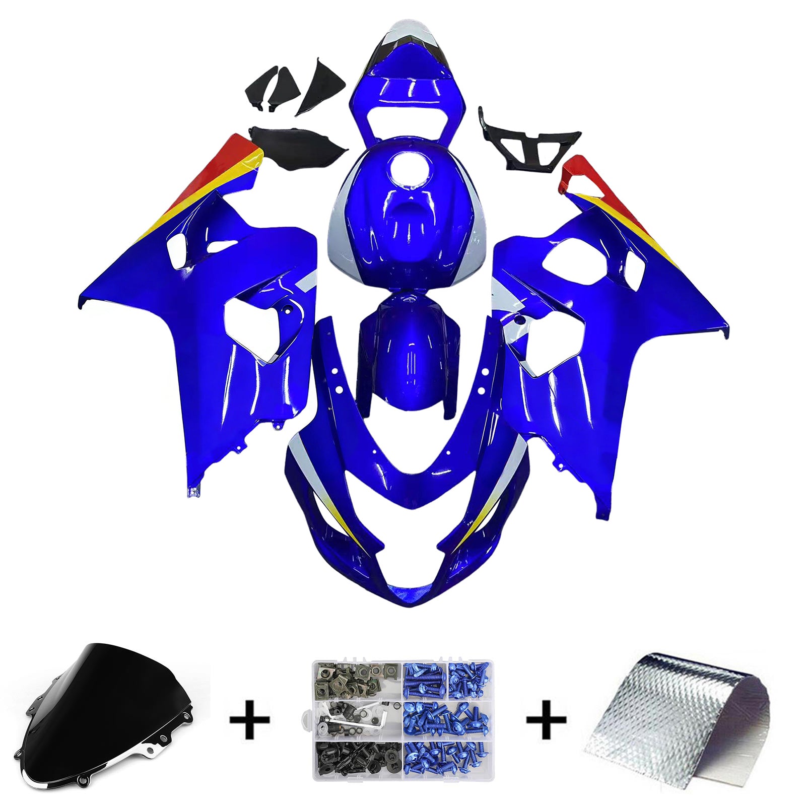 Suzuki GSXR 600/750 2004-2005 K4 Fairing Kit Bodywork Plastic ABS