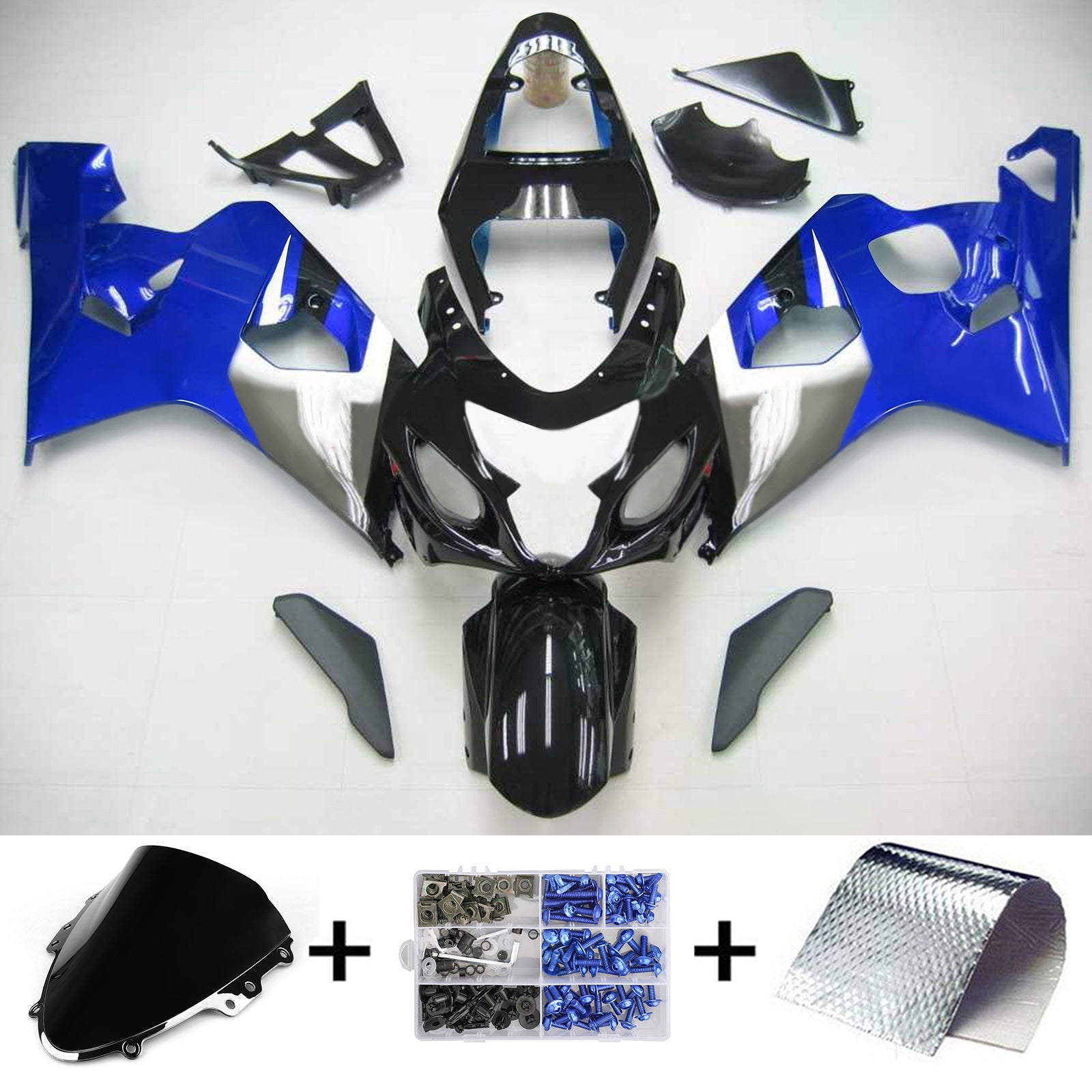 스즈키 GSXR 600/750 2004-2005 페어링 키트 차체 플라스틱 ABS