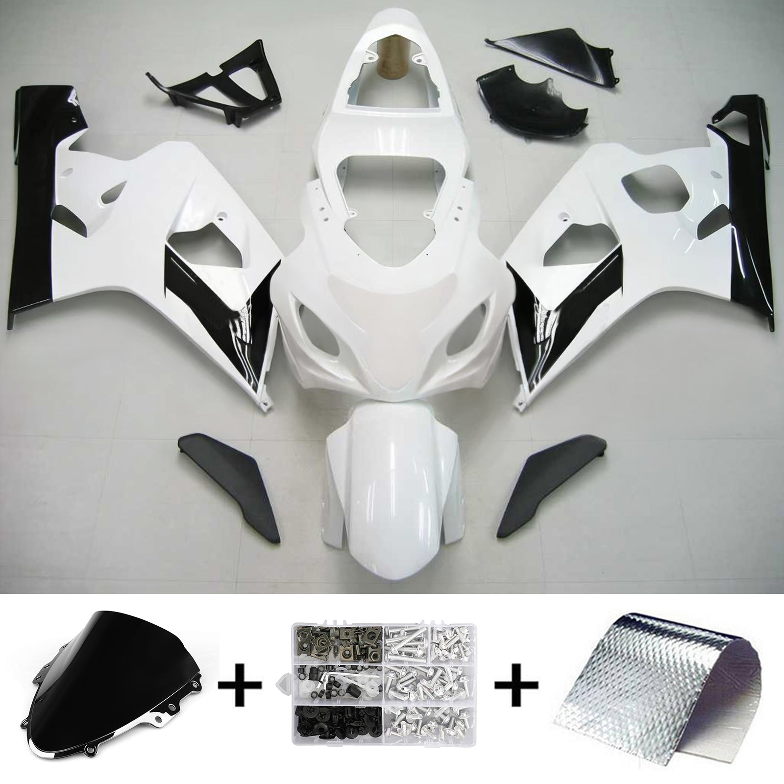 스즈키 GSXR 600/750 2004-2005 페어링 키트 차체 플라스틱 ABS