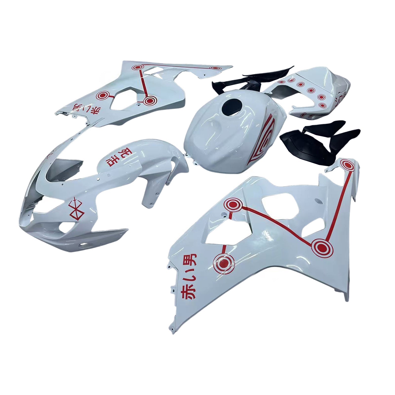 Amotopart Suzuki GSXR 600/750 2004-2005 K4 Fairing Kit Bodywork Plastic ABS