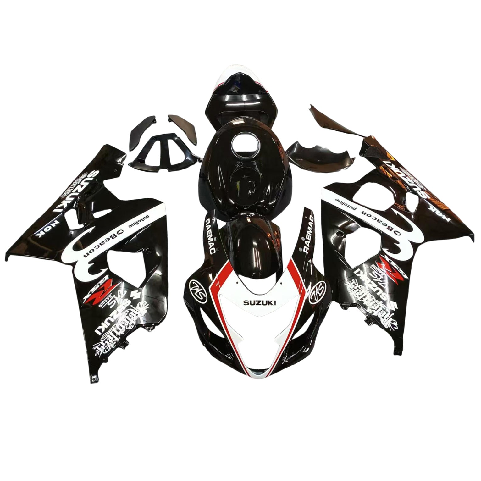 Amotopart Suzuki GSXR 600/750 2004-2005 K4 Fairing Kit Bodywork Plastic ABS