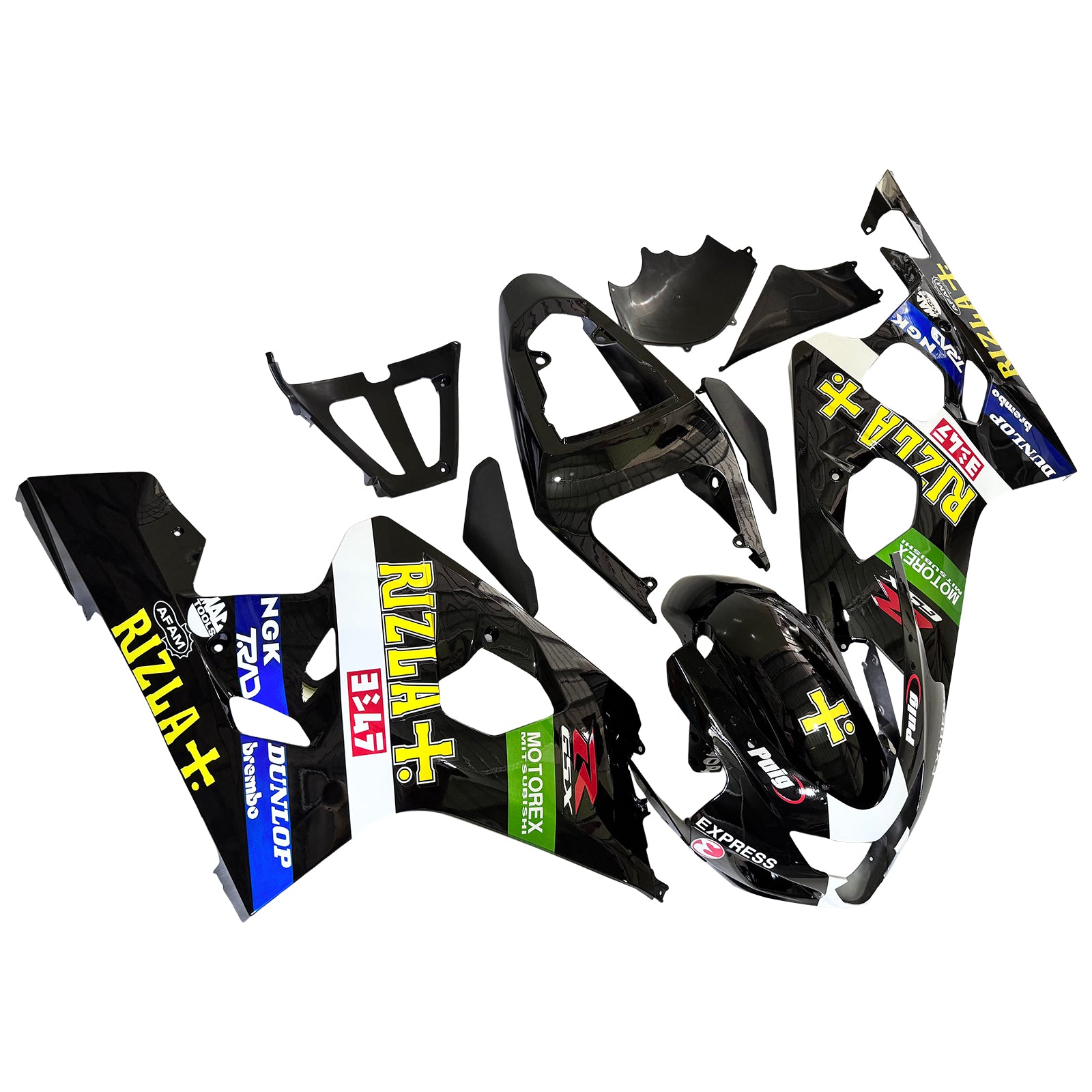 Amotopart Suzuki GSXR 600/750 2004-2005 K4 Fairing Kit Bodywork Plastic ABS