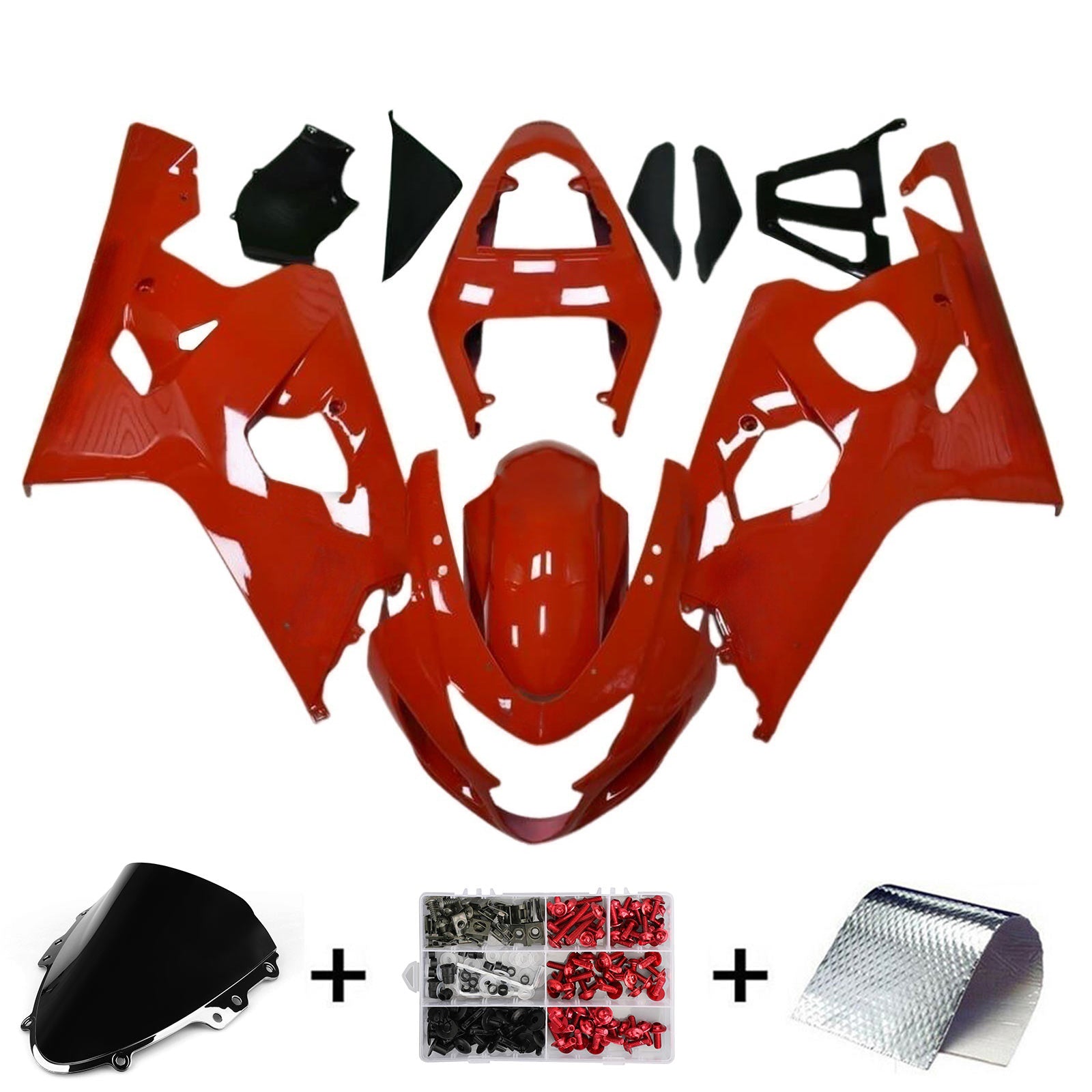 Amotopart Suzuki GSXR 600/750 2004-2005 K4 Fairing Kit Bodywork Plastic ABS