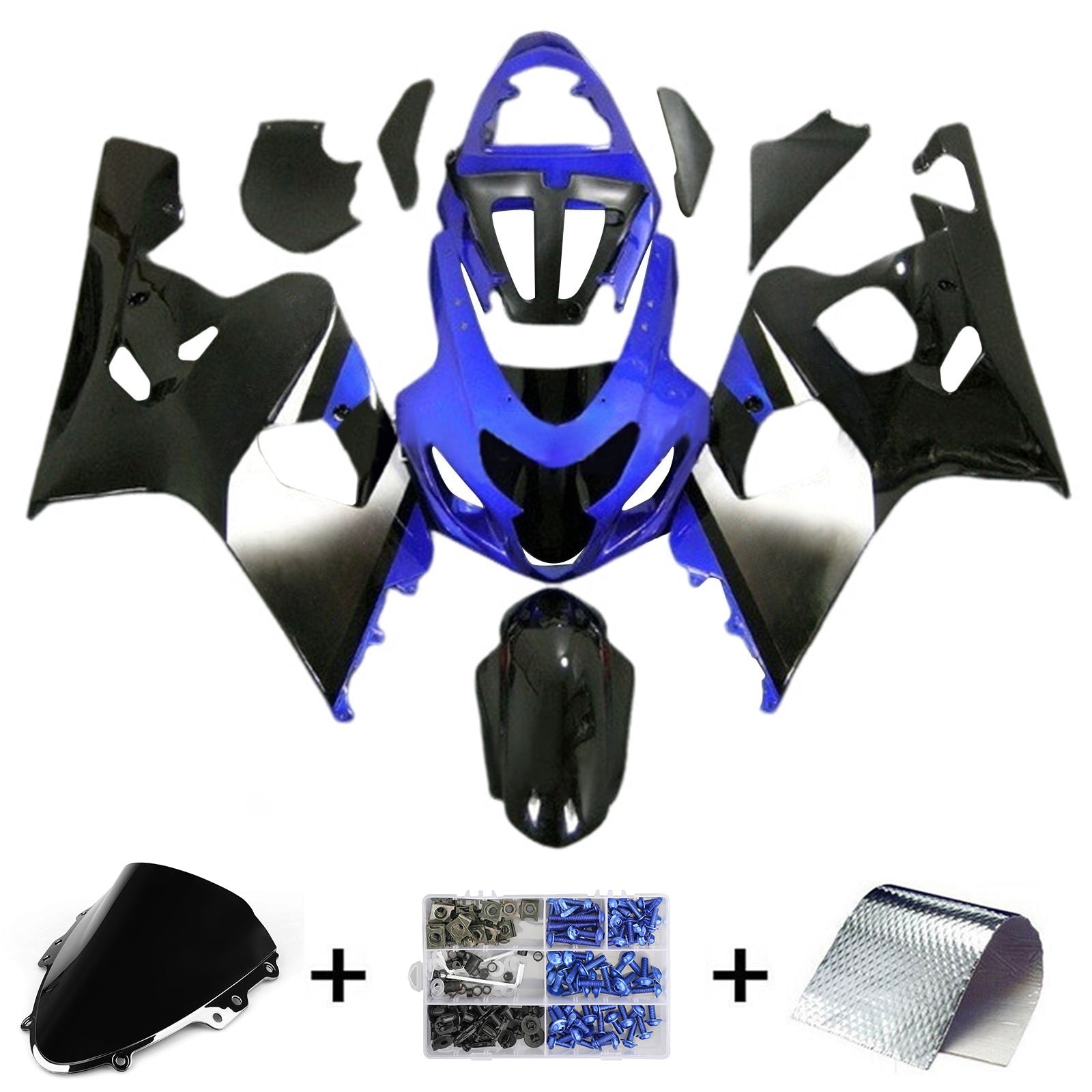 Amotopart Suzuki GSXR 600/750 2004-2005 K4 Kit Carenado Carrocería Plástico ABS