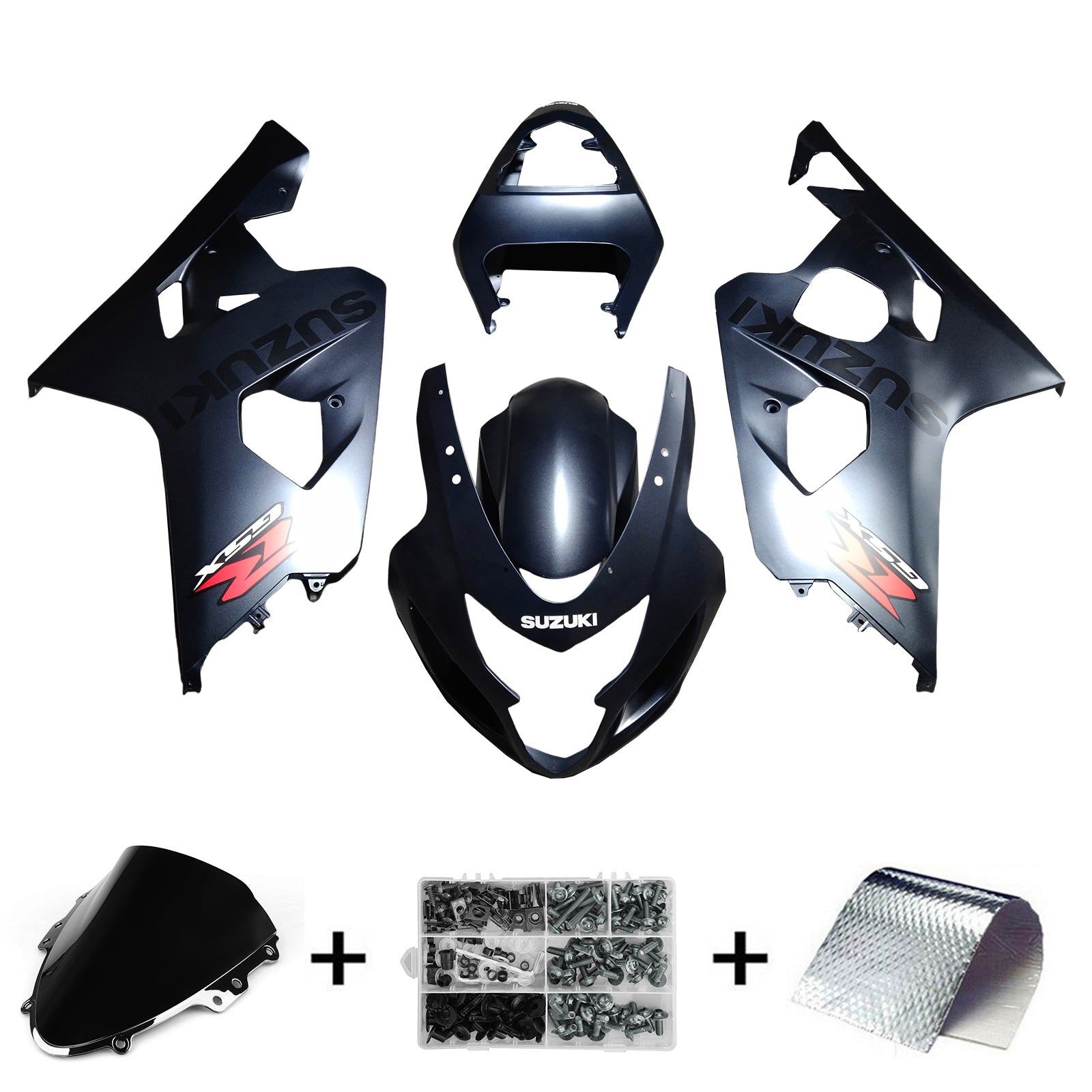 Amotopart Suzuki GSXR 600/750 2004-2005 K4 Fairing Kit Bodywork Plastic ABS