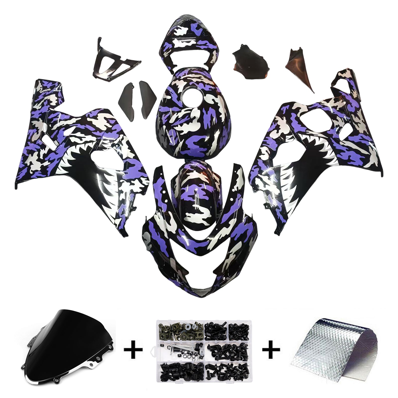 Injection Fairing Kit Bodywork Plastic ABS For Suzuki GSXR 600/750 2004-2005 K4