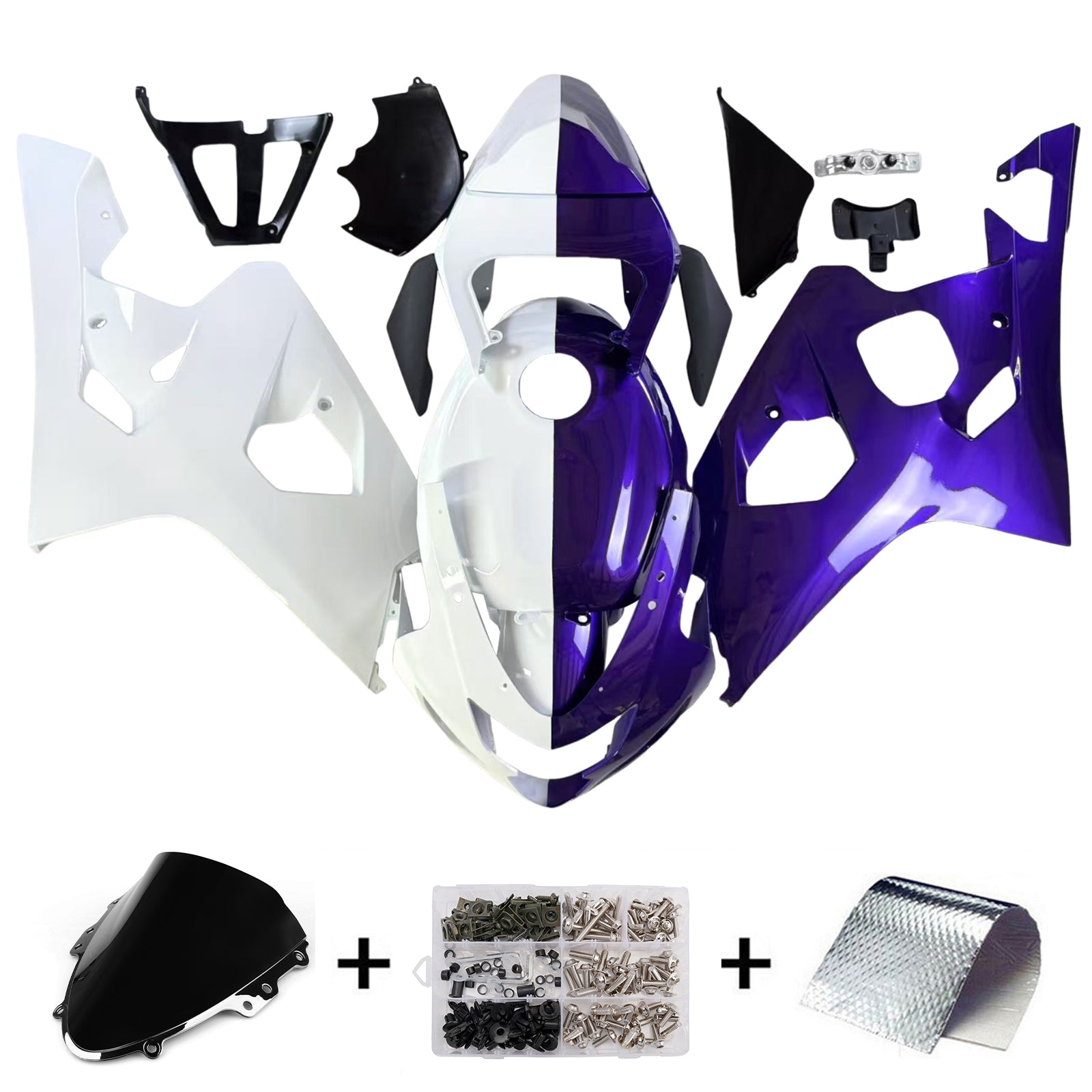 Injection Fairing Kit Bodywork Plastic ABS For Suzuki GSXR 600/750 2004-2005 K4