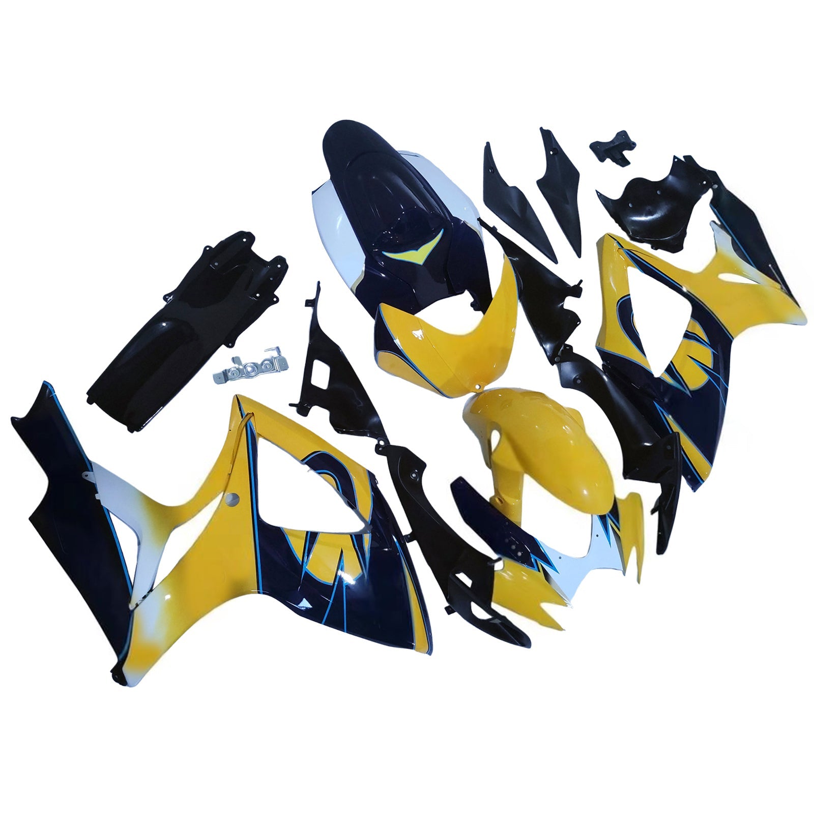 Fairings 2006-2007 Suzuki GSXR 600 750 Yellow Blue Corona GSXR Generic