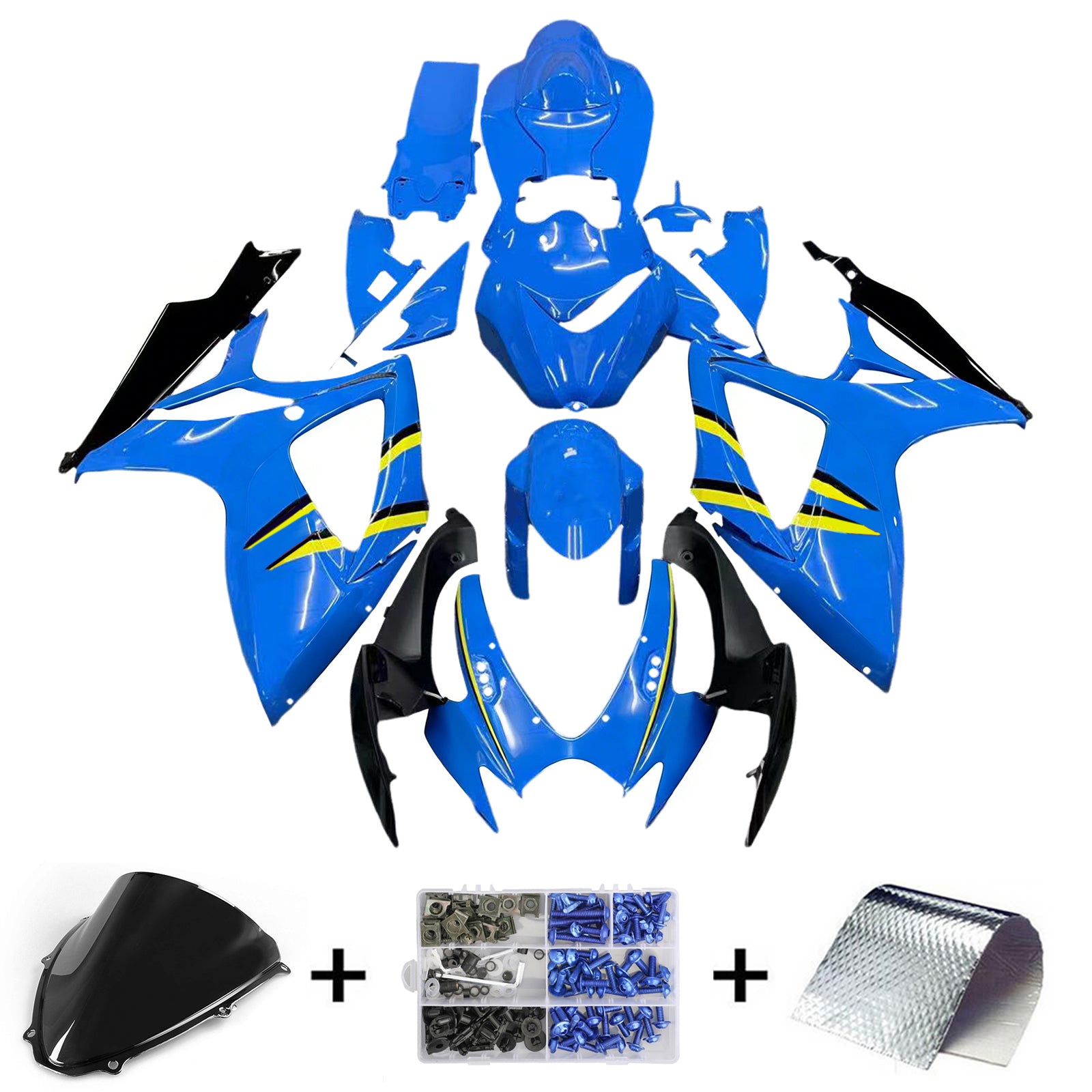 Fairings 2006-2007 Suzuki GSXR 600 750 Blue Rizla Generic