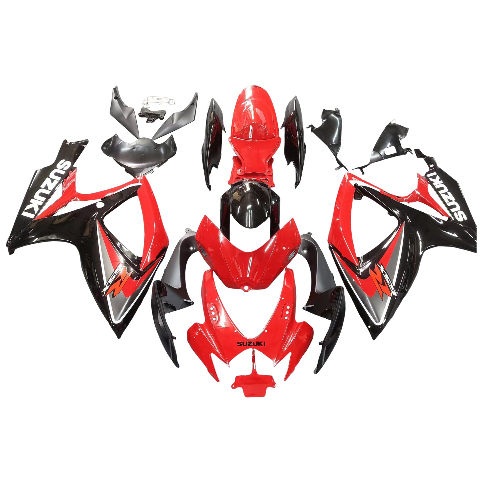 Fairings 2006-2007 Suzuki GSXR 600 750 Red & Black GSXR Generic