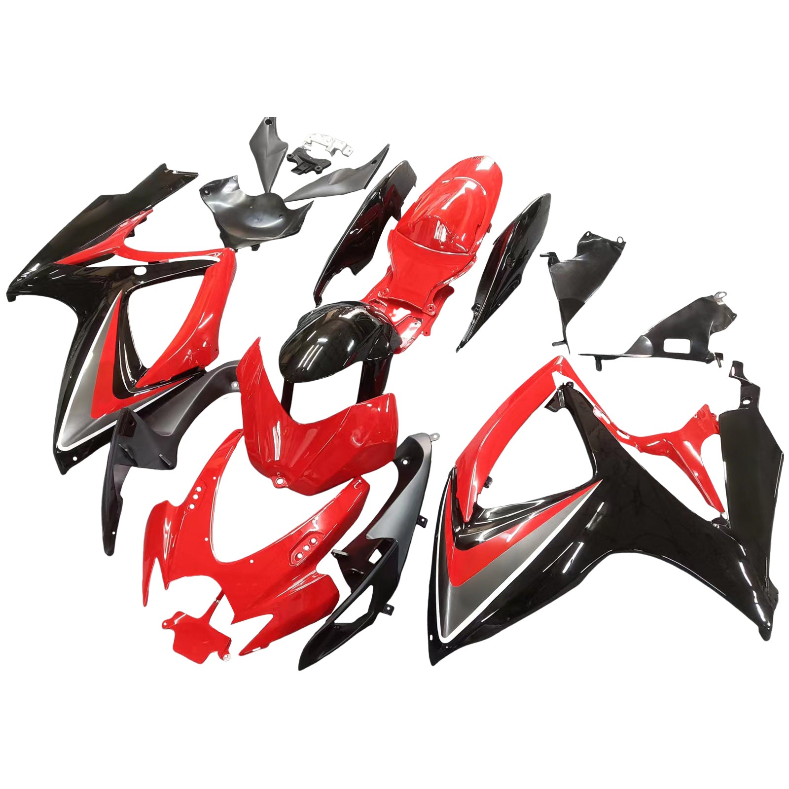 Fairings 2006-2007 Suzuki GSXR 600 750 Red & Black GSXR Generic
