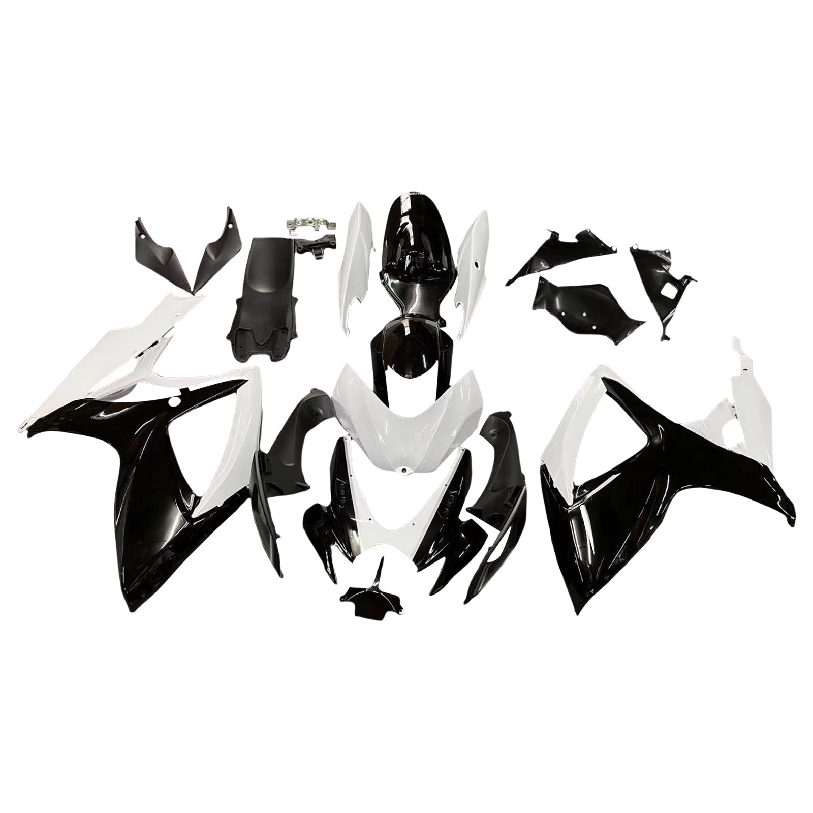 Fairings 2006-2007 Suzuki GSXR 600 750 Black & White GSXR Generic