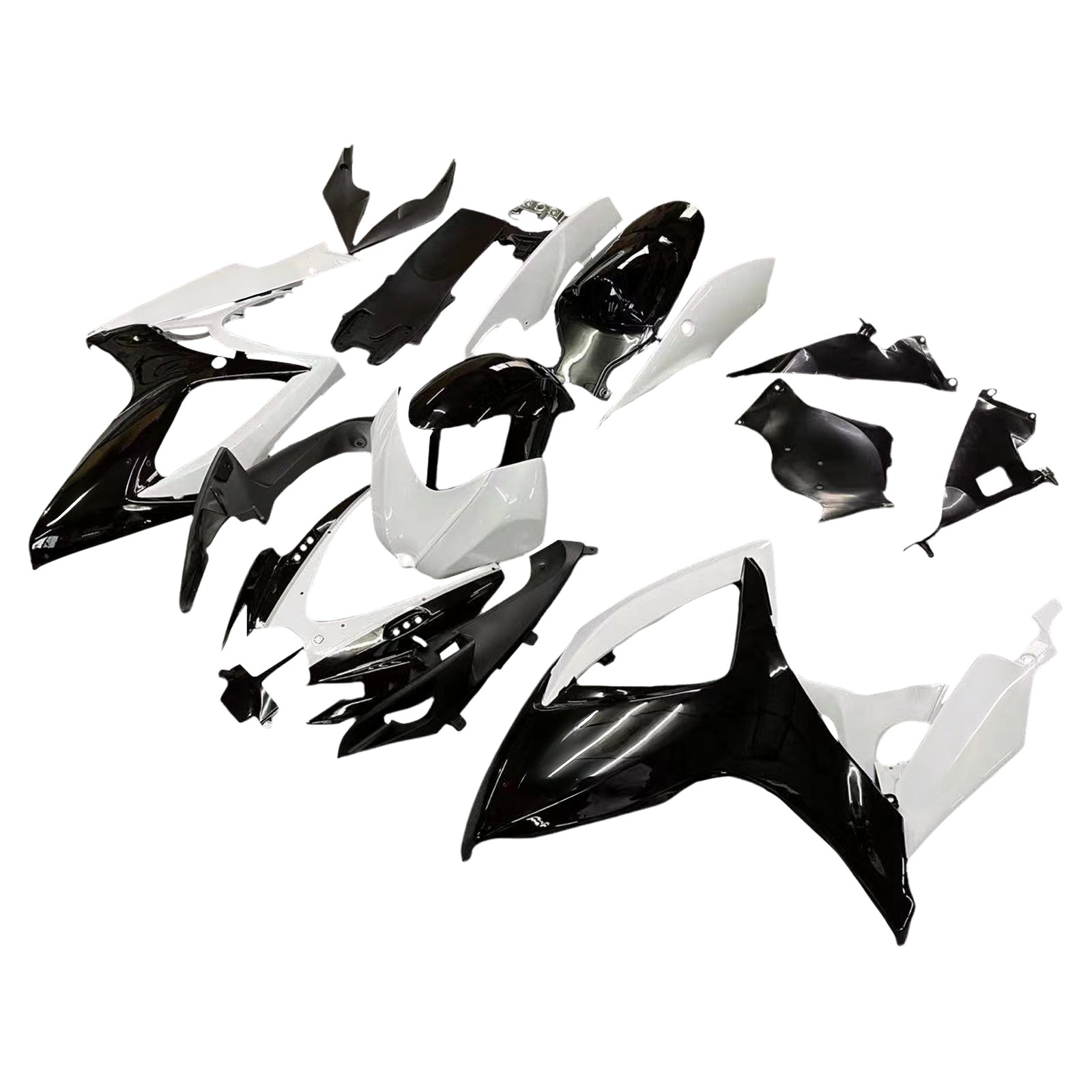 Fairings 2006-2007 Suzuki GSXR 600 750 Black & White GSXR Generic