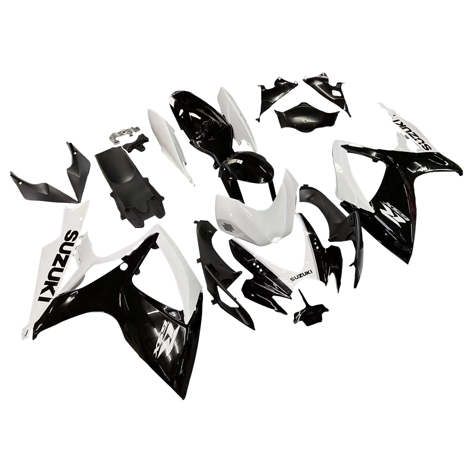 Fairings 2006-2007 Suzuki GSXR 600 750 Black & White GSXR Generic