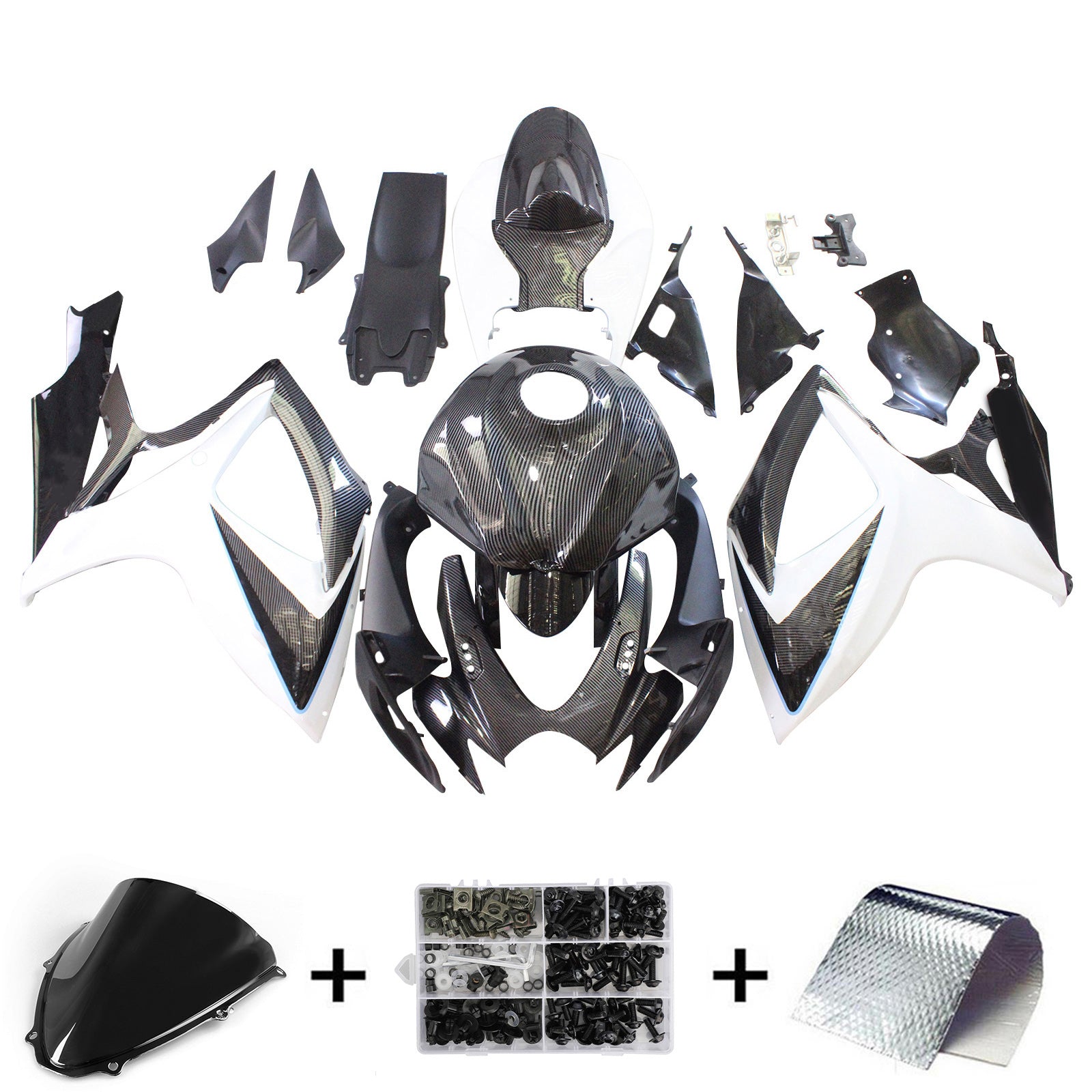 Suzuki GSXR 600/750 2006-2007 K6 Fairing Kit Bodywork Plastic ABS