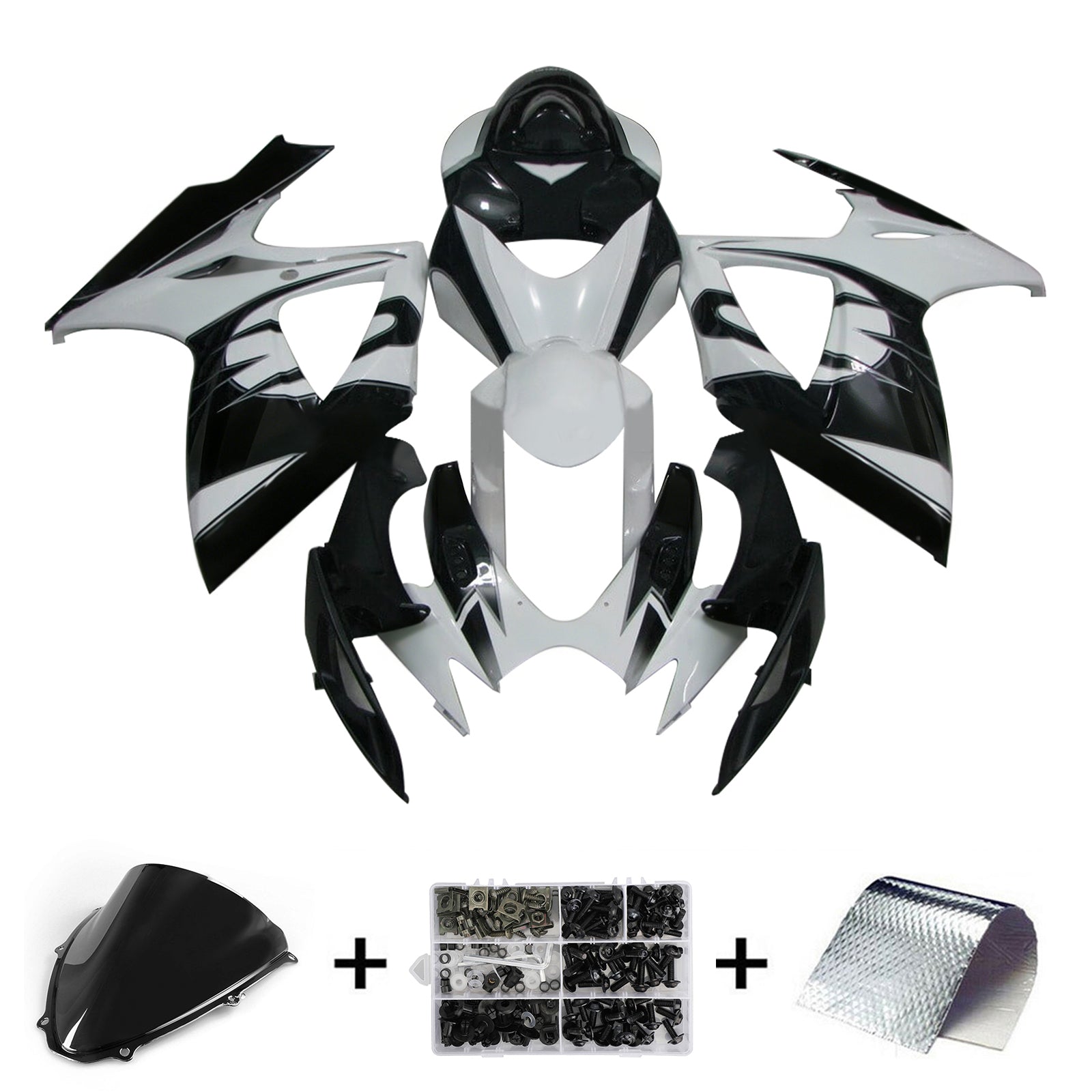 Amotopart Suzuki GSXR 600/750 2006-2007 K6 Fairing Kit Bodywork Plastic ABS